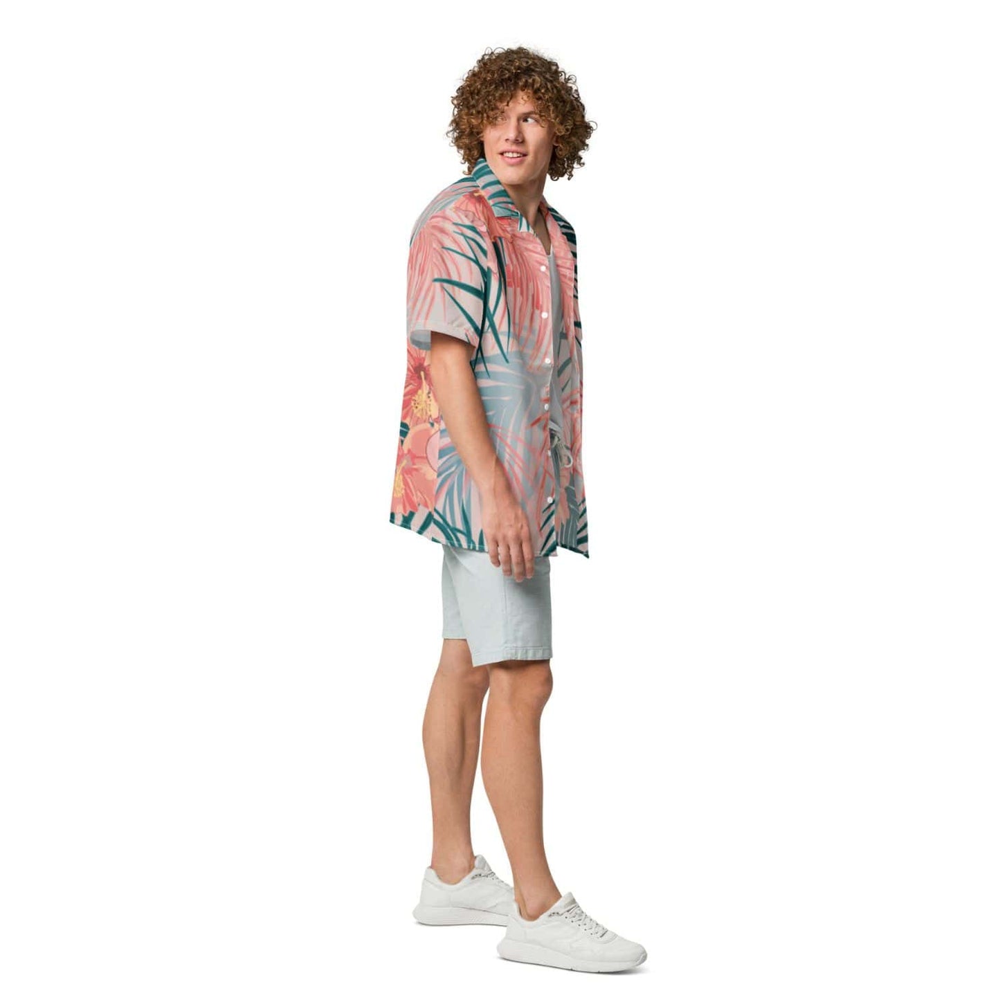 Allover Herren Oversize-Hemd HB7139 mehrfarbig