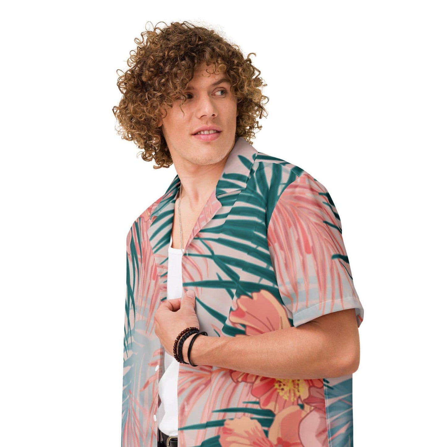Allover Herren Oversize-Hemd HB7139 mehrfarbig