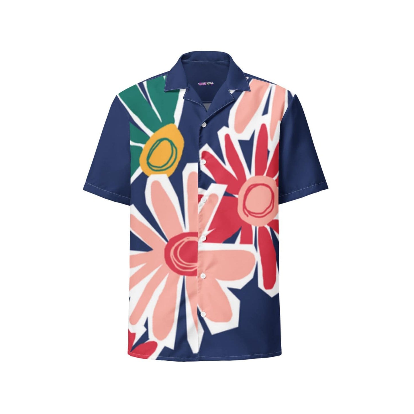 Allover Herren Oversize-Hemd HB7141 floral navy blue