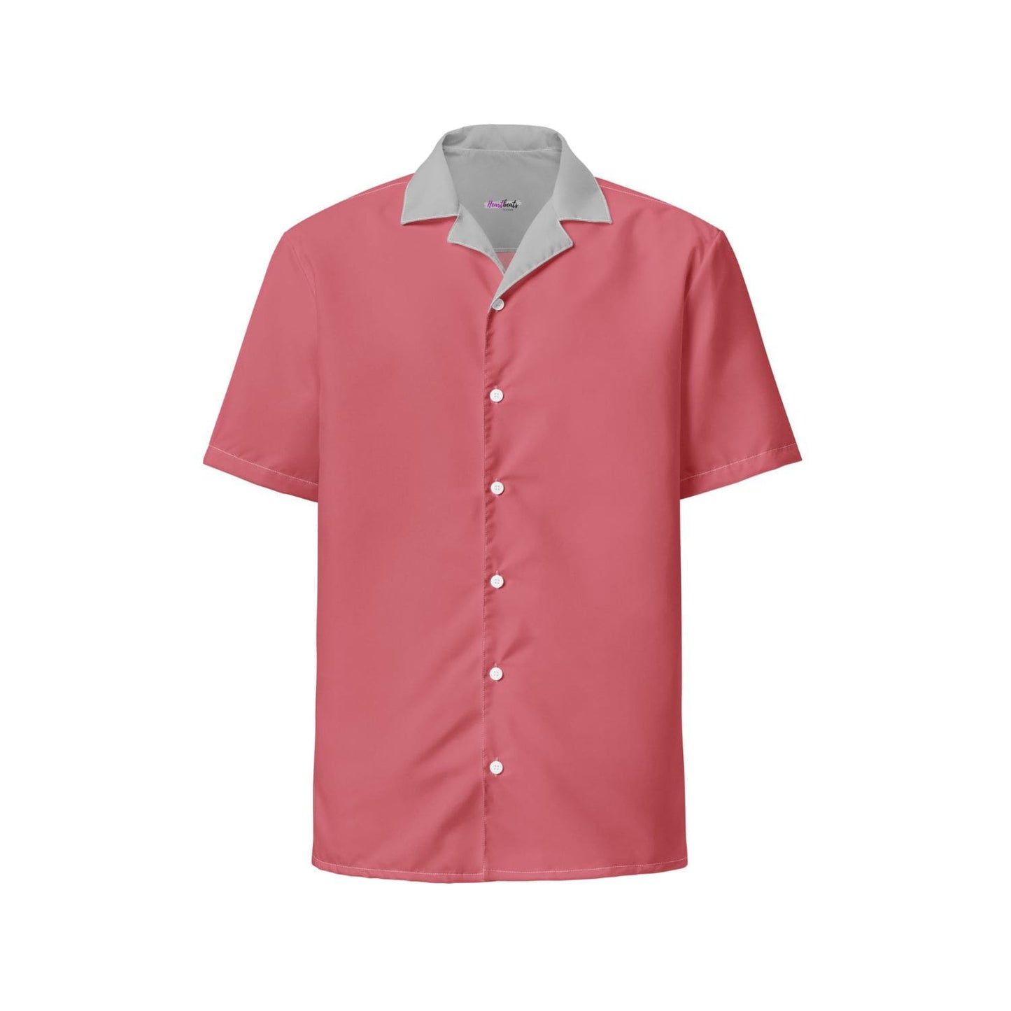 Allover Herren Oversize-Hemd HB7143 flamingo kabarett rot