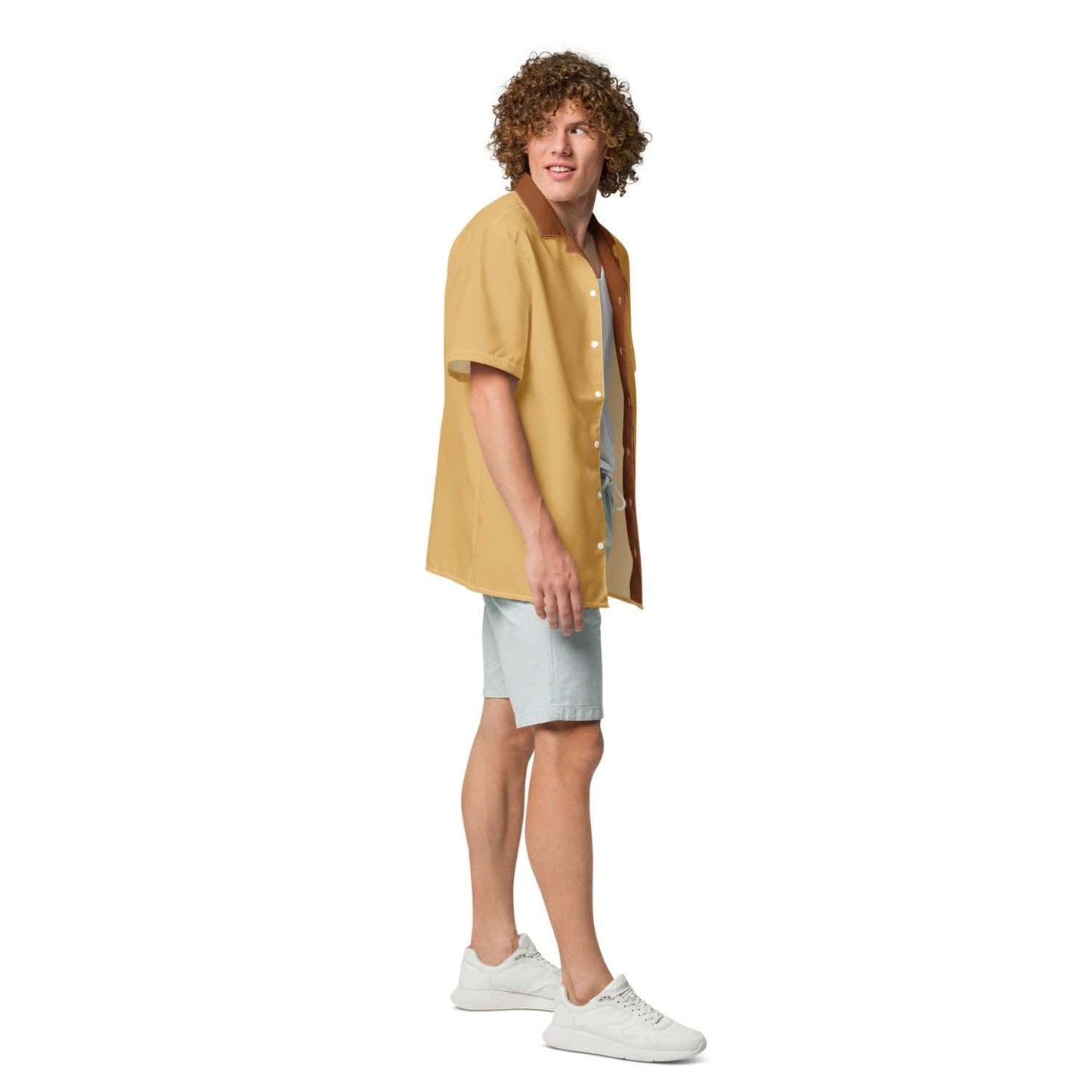 Allover Herren Oversize-Hemd HB7147 cook master fawn braun