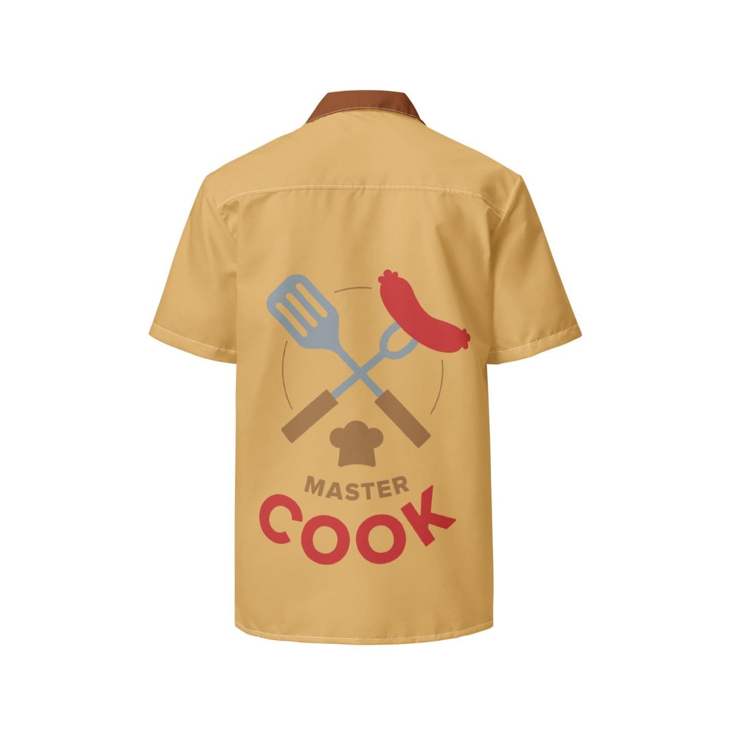 Allover Herren Oversize-Hemd HB7147 cook master fawn braun