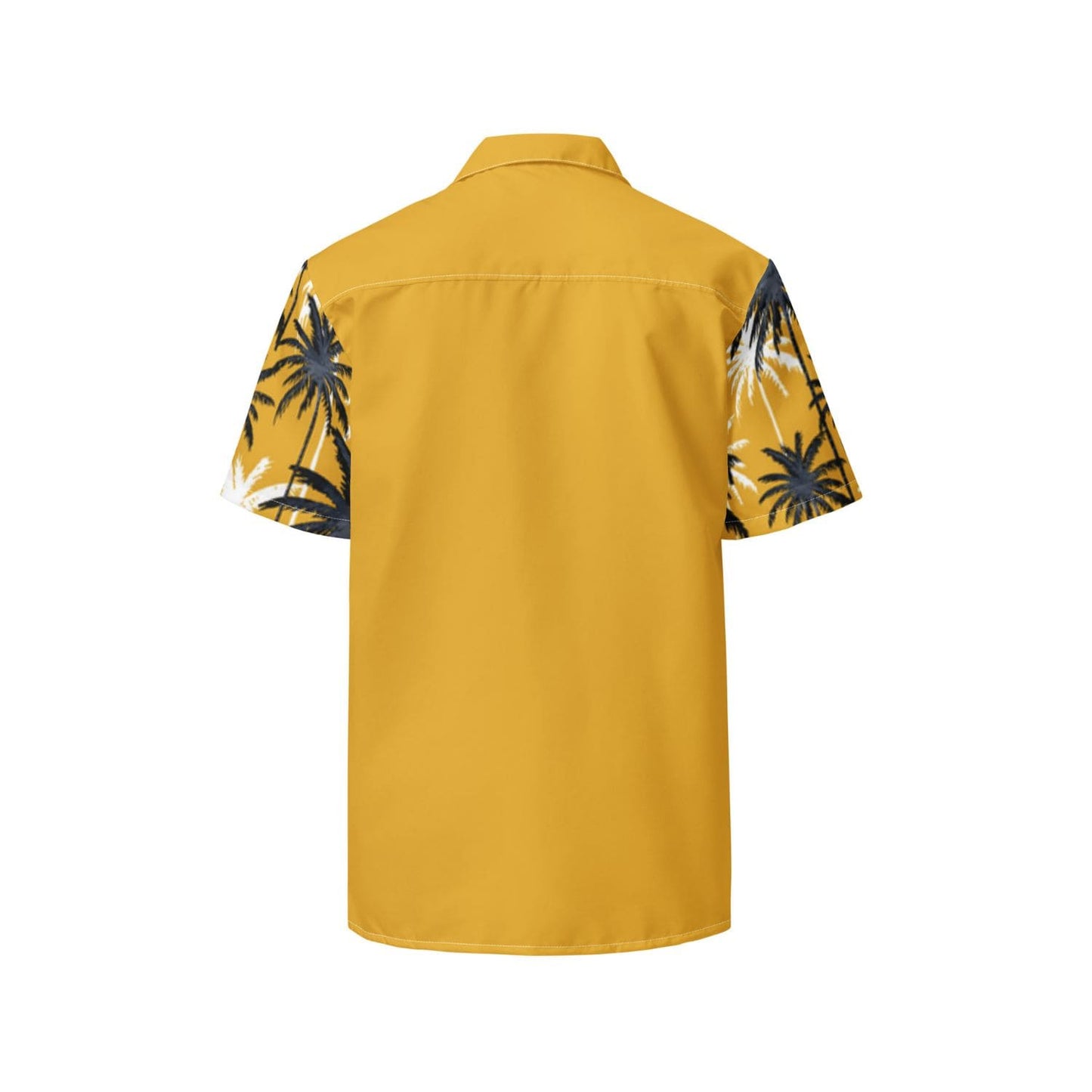 Allover Herren Oversize-Hemd HB7148 palmen dunkelgelb