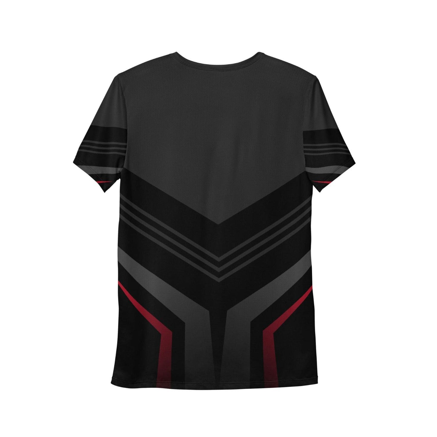 Allover Herren Sport-T-Shirt HB5096 schwarz grau rot