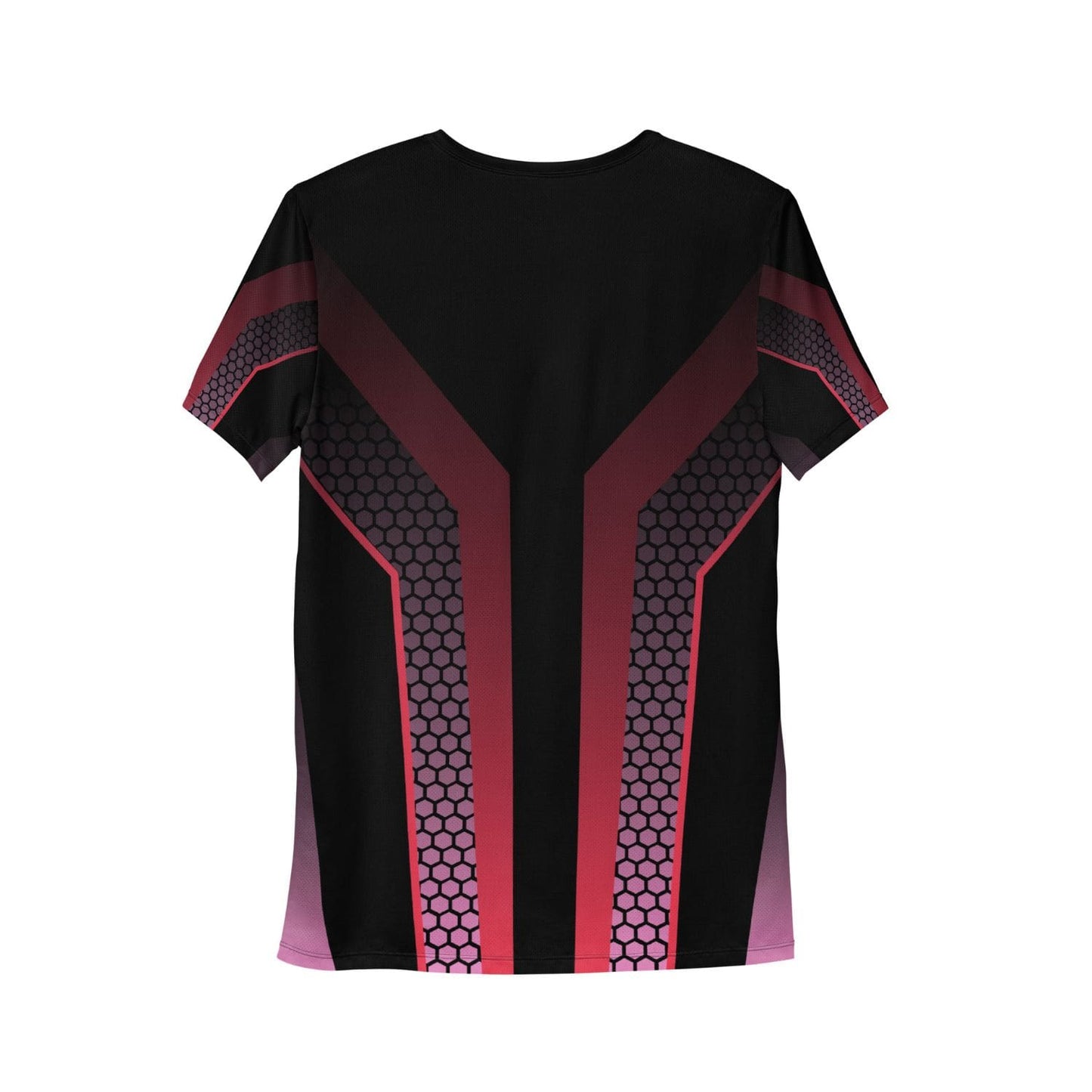 Allover Herren Sport-T-Shirt HB5098 schwarz rot
