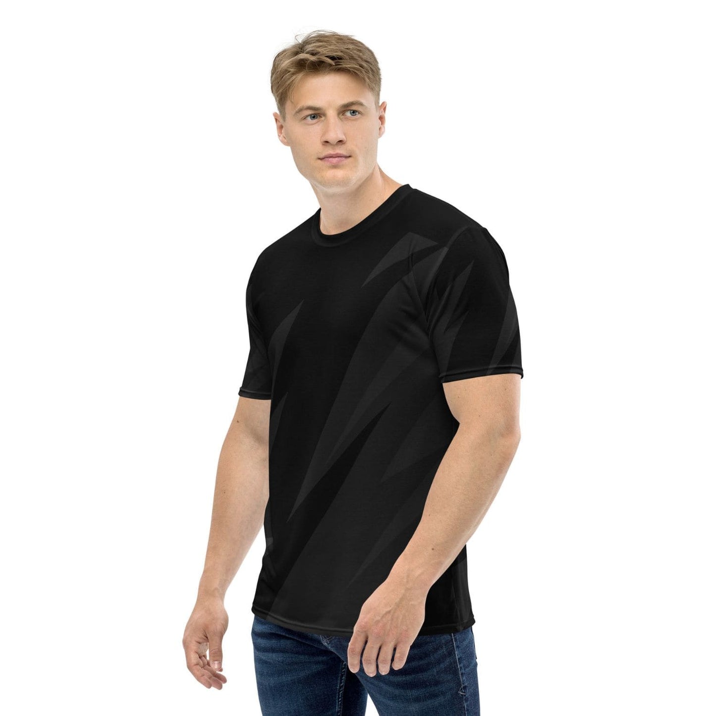 Alloverprint Herren T-Shirt HB7084 Geometric schwarz