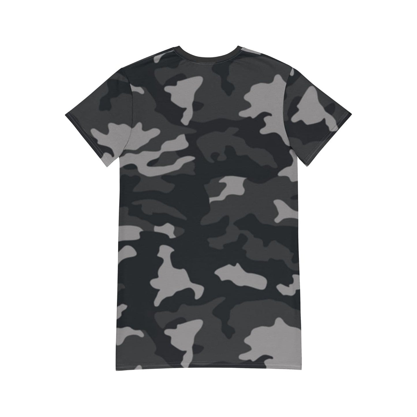 Alloverprint T-Shirt-Kleid HB9090 camouflage grau