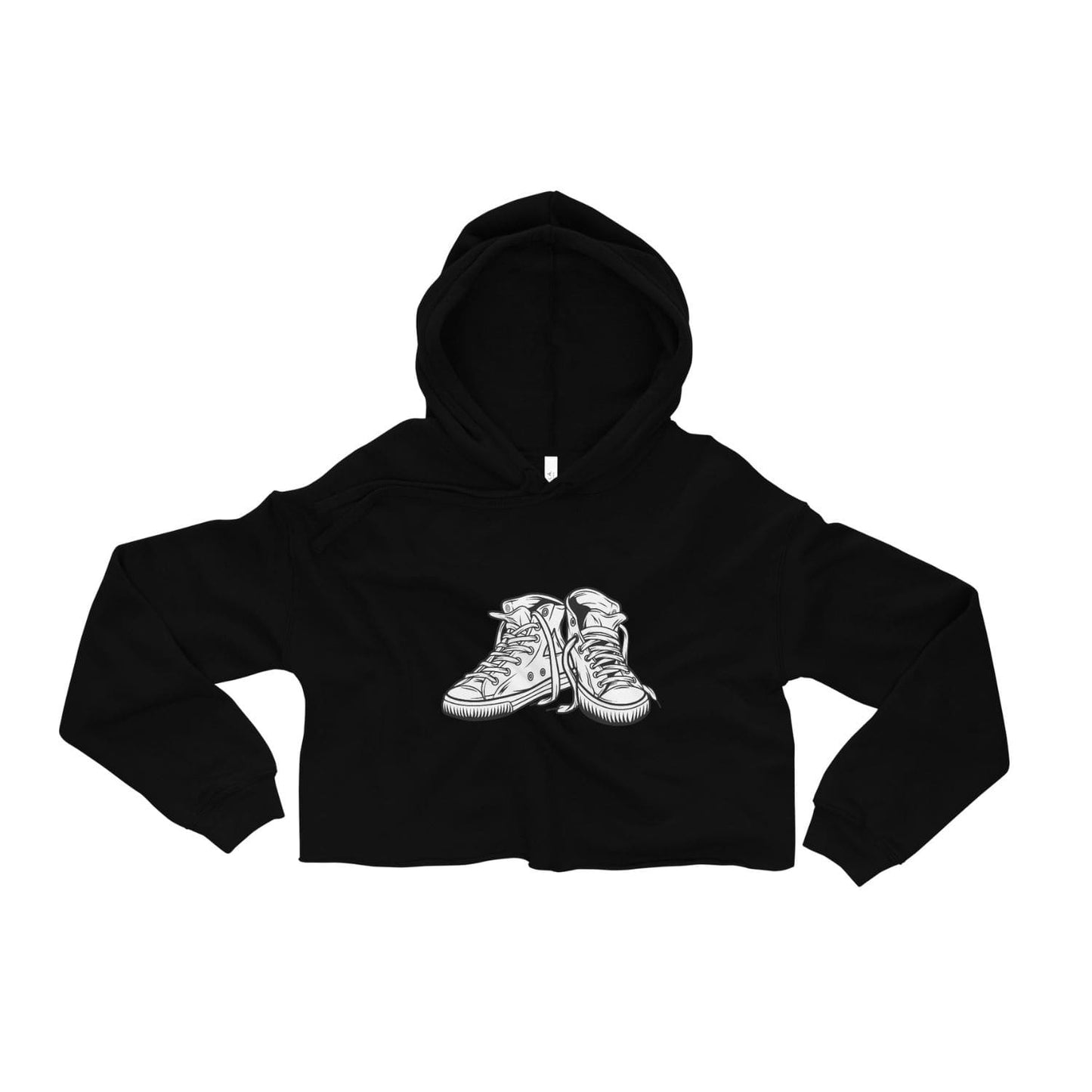 Bella Canvas Cropped Hoodie HB3058 Sneaker schwarz