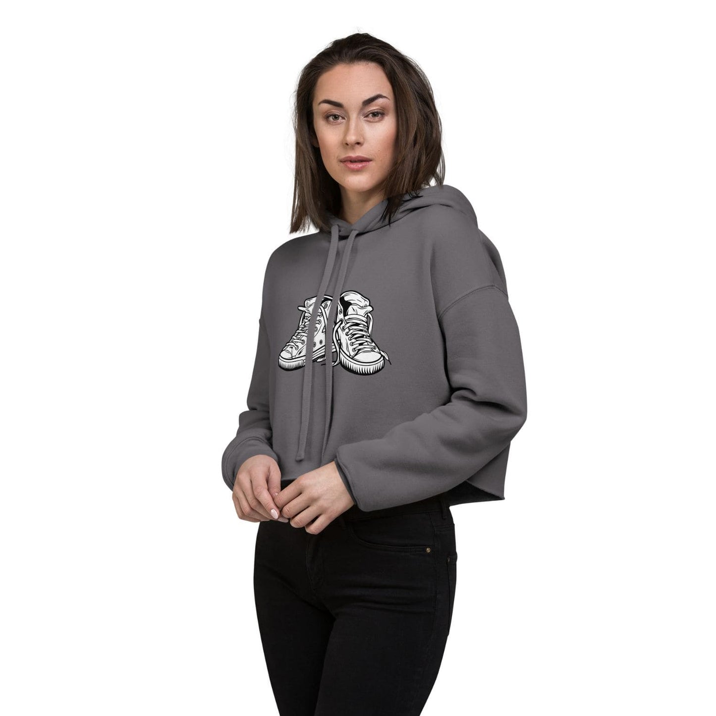Bella Canvas Cropped Hoodie HB3059 Sneaker storm grey