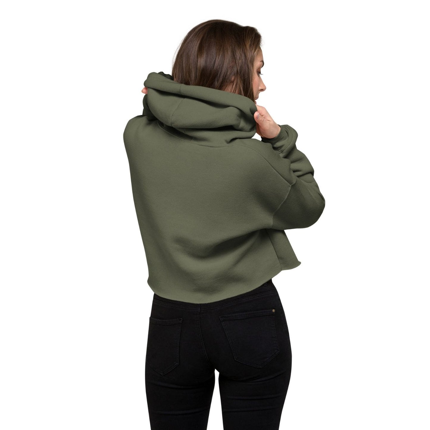 Bella Canvas Cropped Hoodie HB3060 Sneaker military green