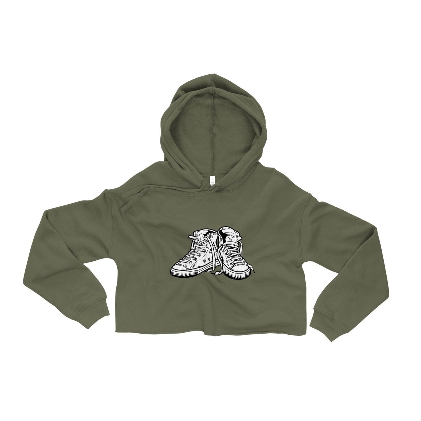 Bella Canvas Cropped Hoodie HB3060 Sneaker military green