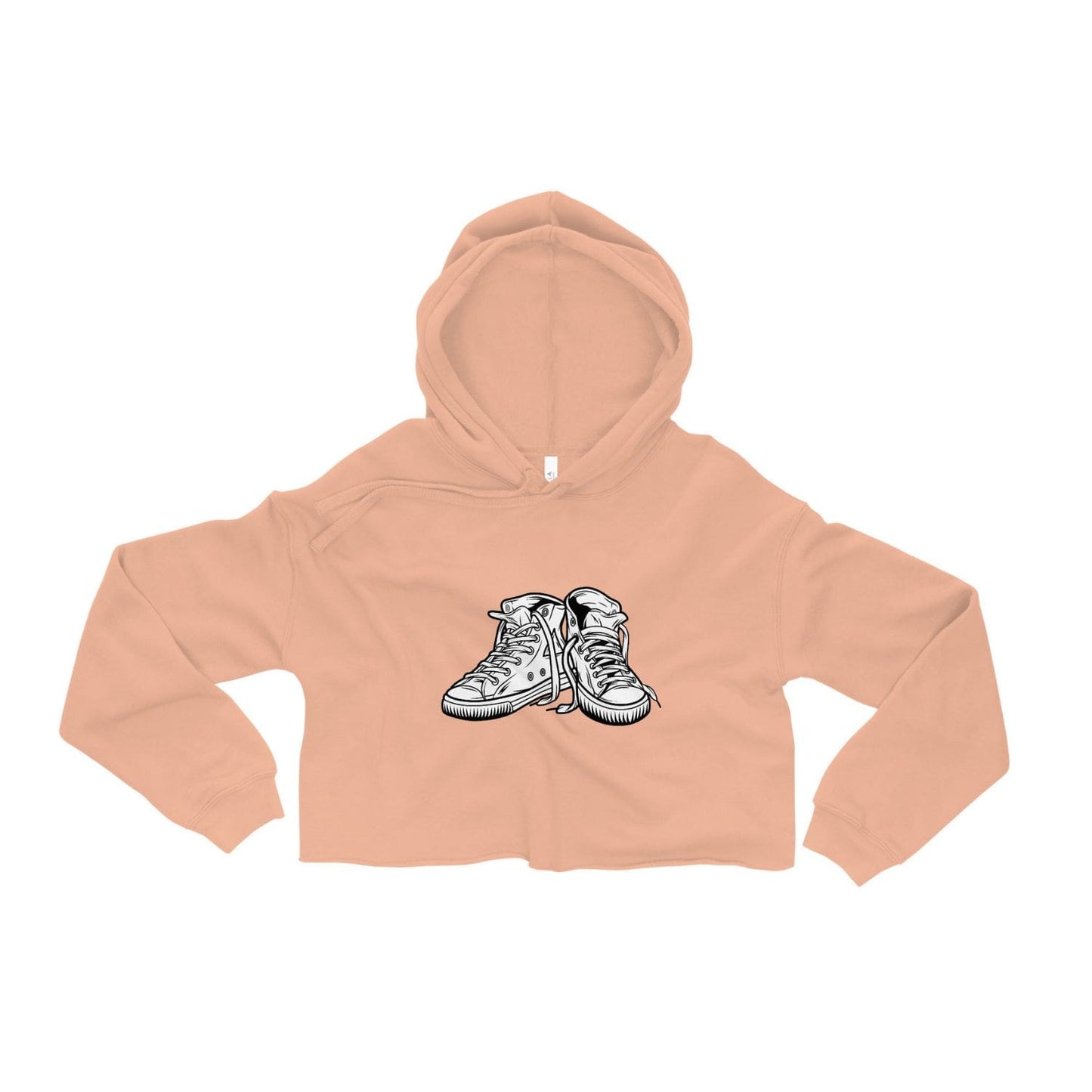 Bella Canvas Cropped Hoodie HB3061 Sneaker peach