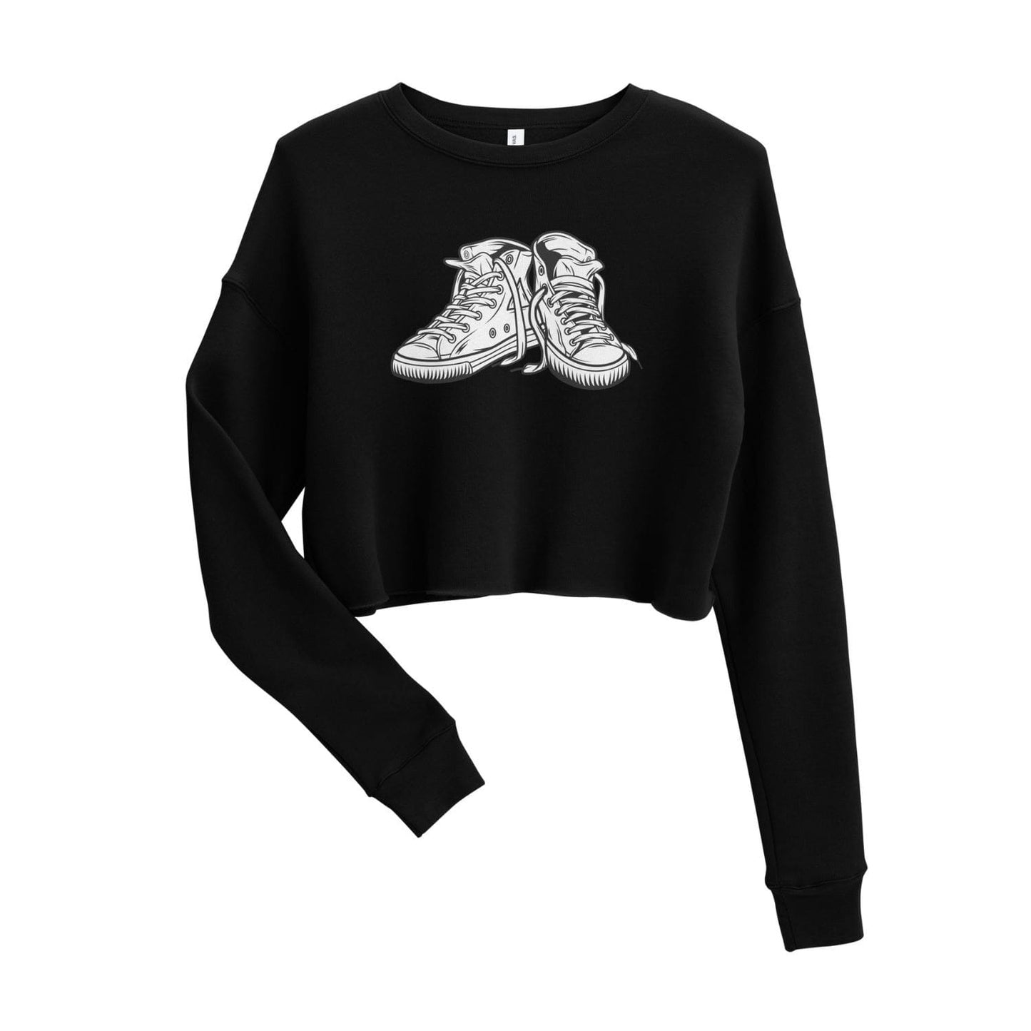 Bella Canvas Cropped Sweater HB3062 Sneaker schwarz