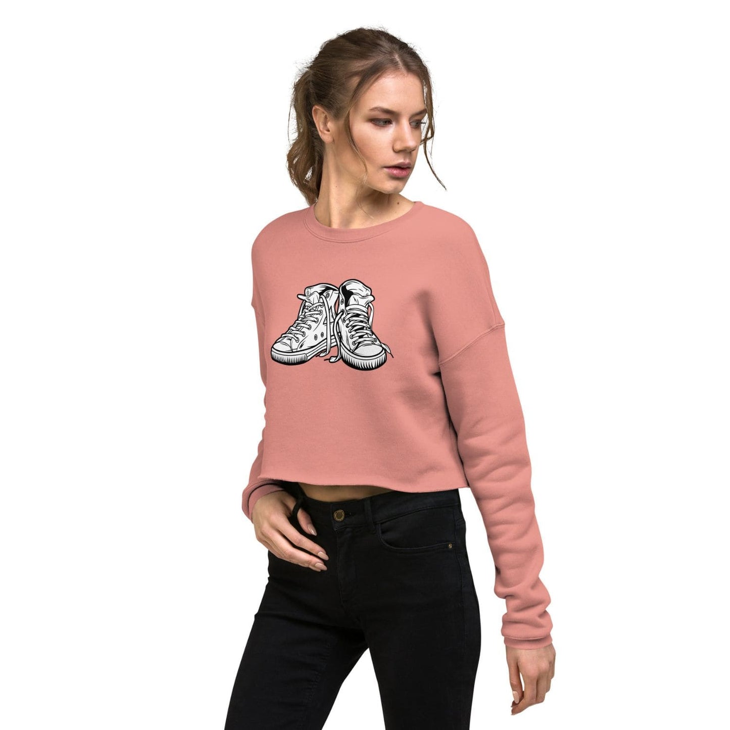 Bella Canvas Cropped Sweater HB3063 Sneaker mauve