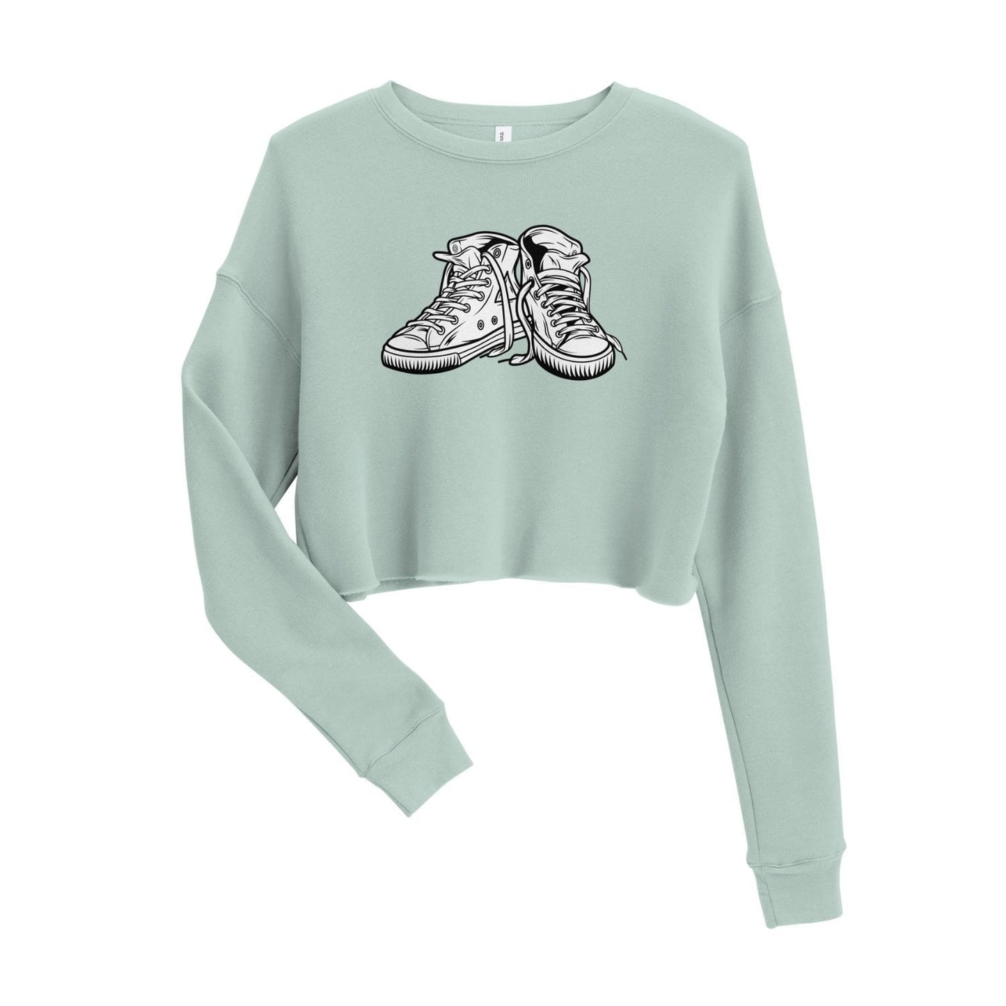 Bella Canvas Cropped Sweater HB3064 Sneaker dusty blue