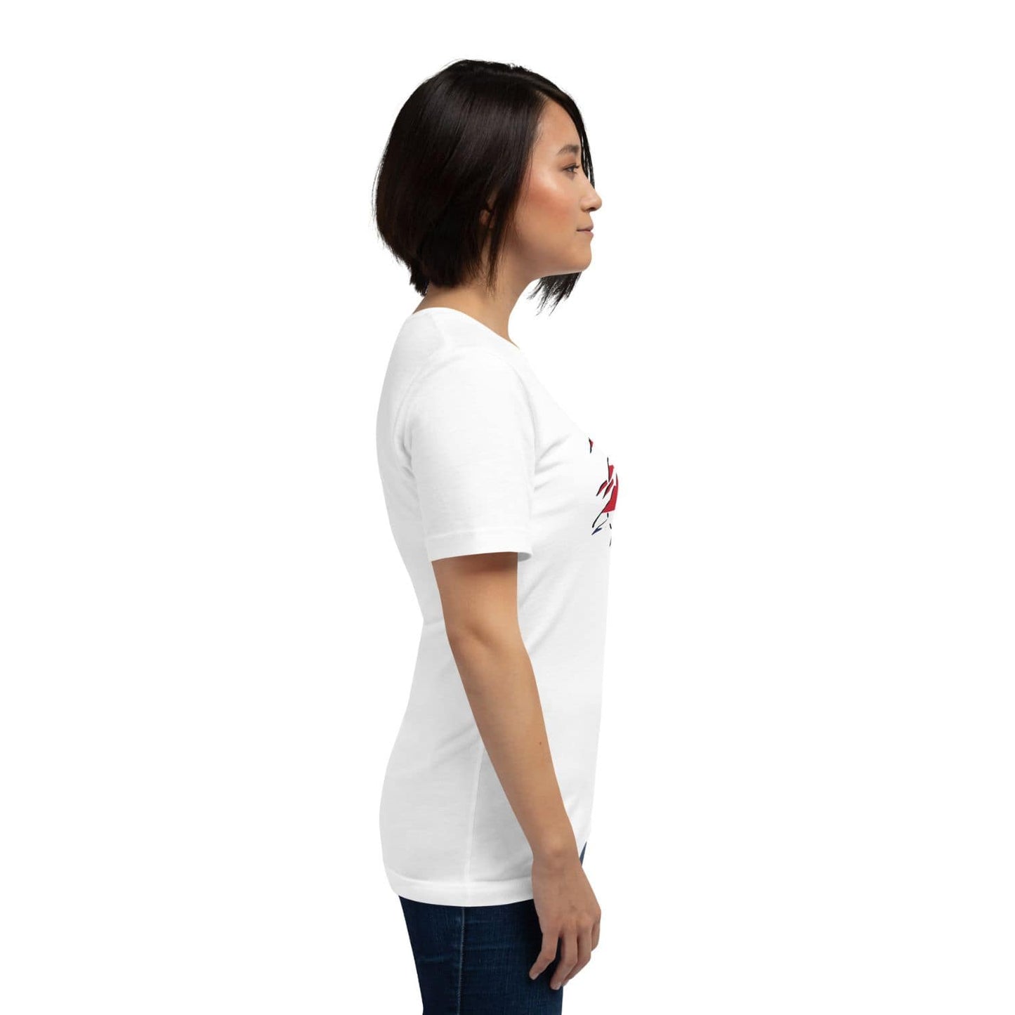 Bella Canvas Damen T-Shirt HB3076 Union Jack weiss