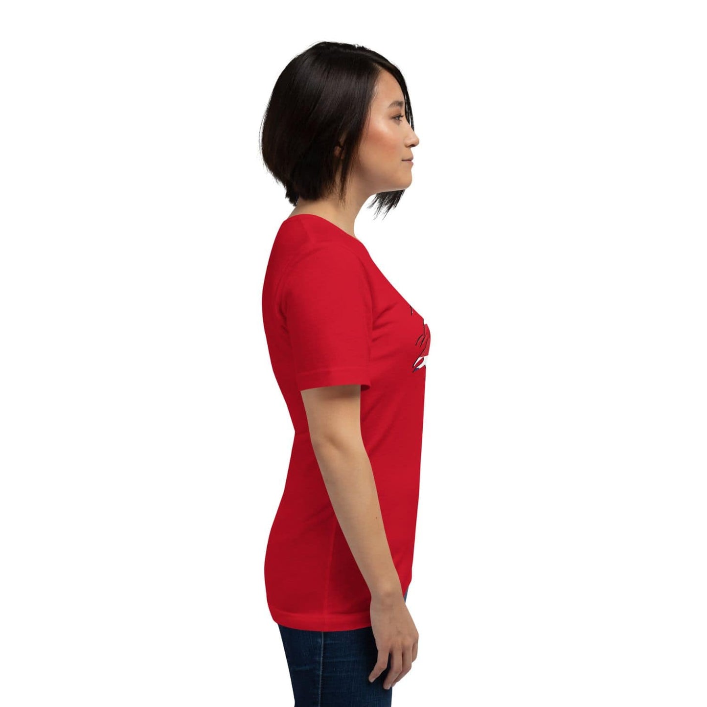 Bella Canvas Damen T-Shirt HB3077 Union Jack rot