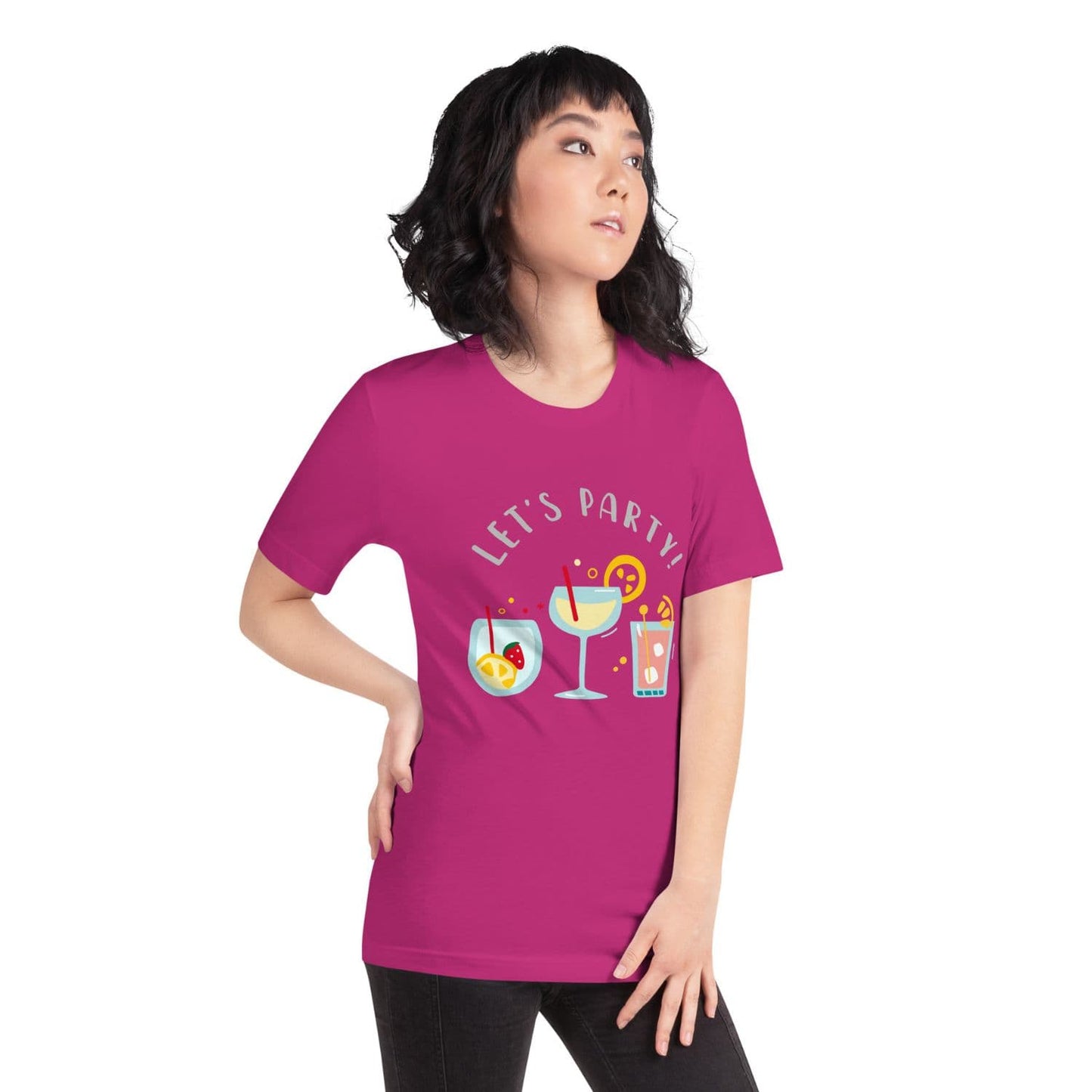 Bella + Canvas Damen T-Shirt PF3062 Party berry red