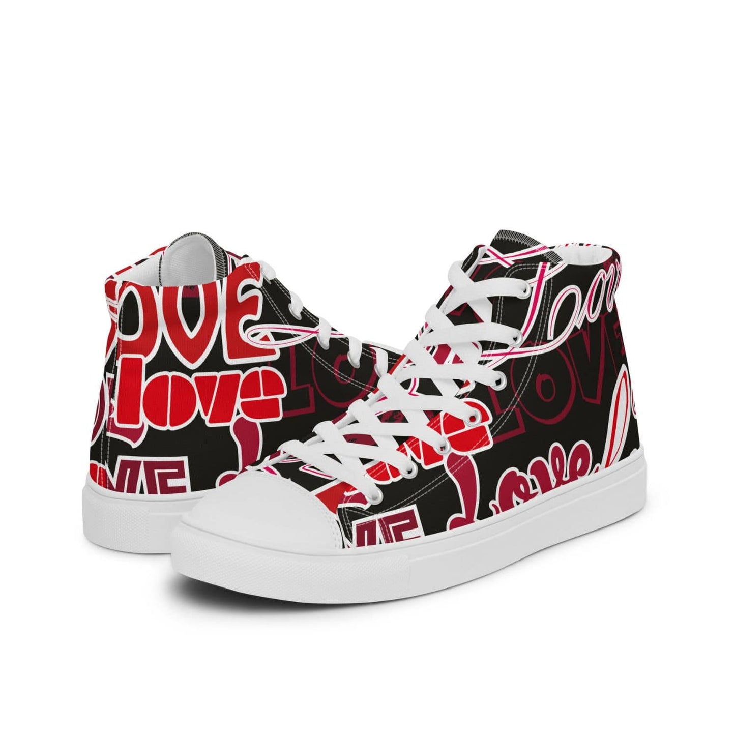 Damen High-Top Sneaker HB4029 weiss Black Love