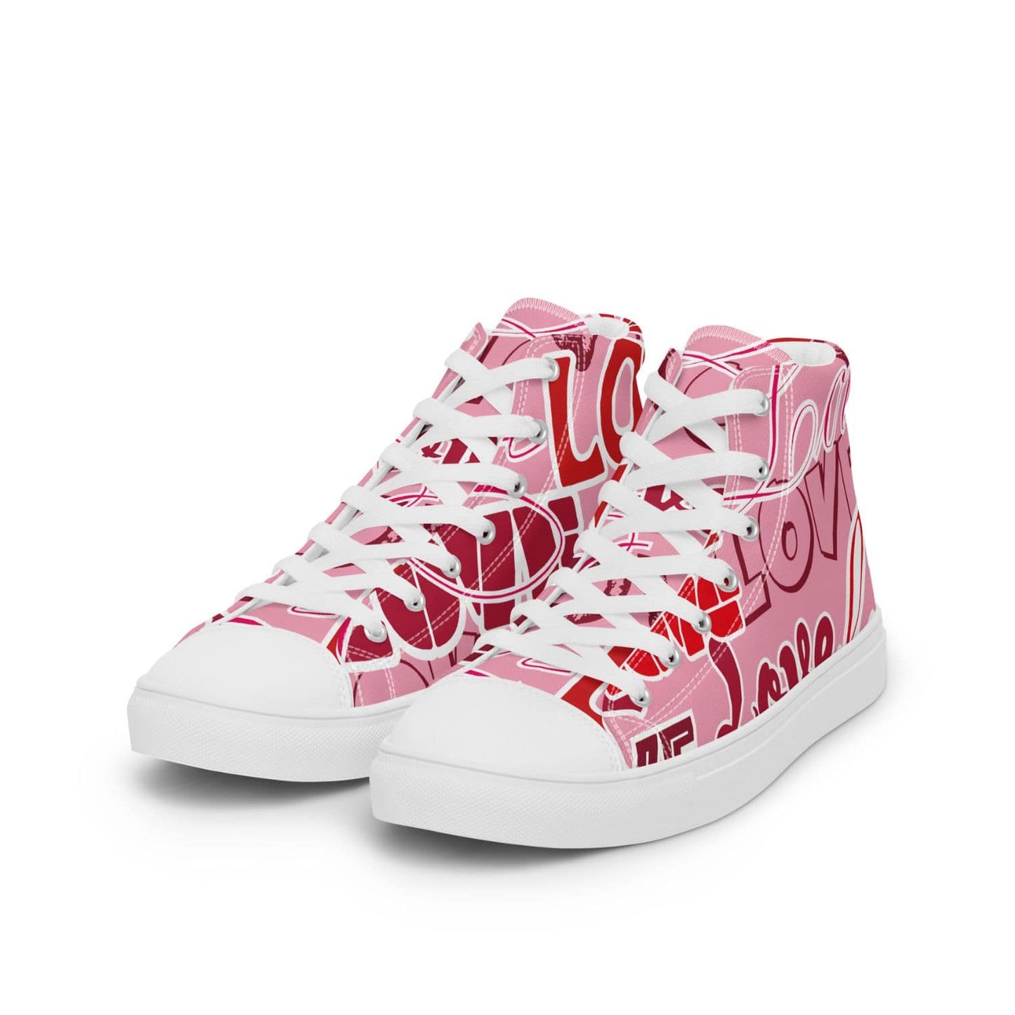 Damen High-Top Sneaker HB4030 weiss Pink Love