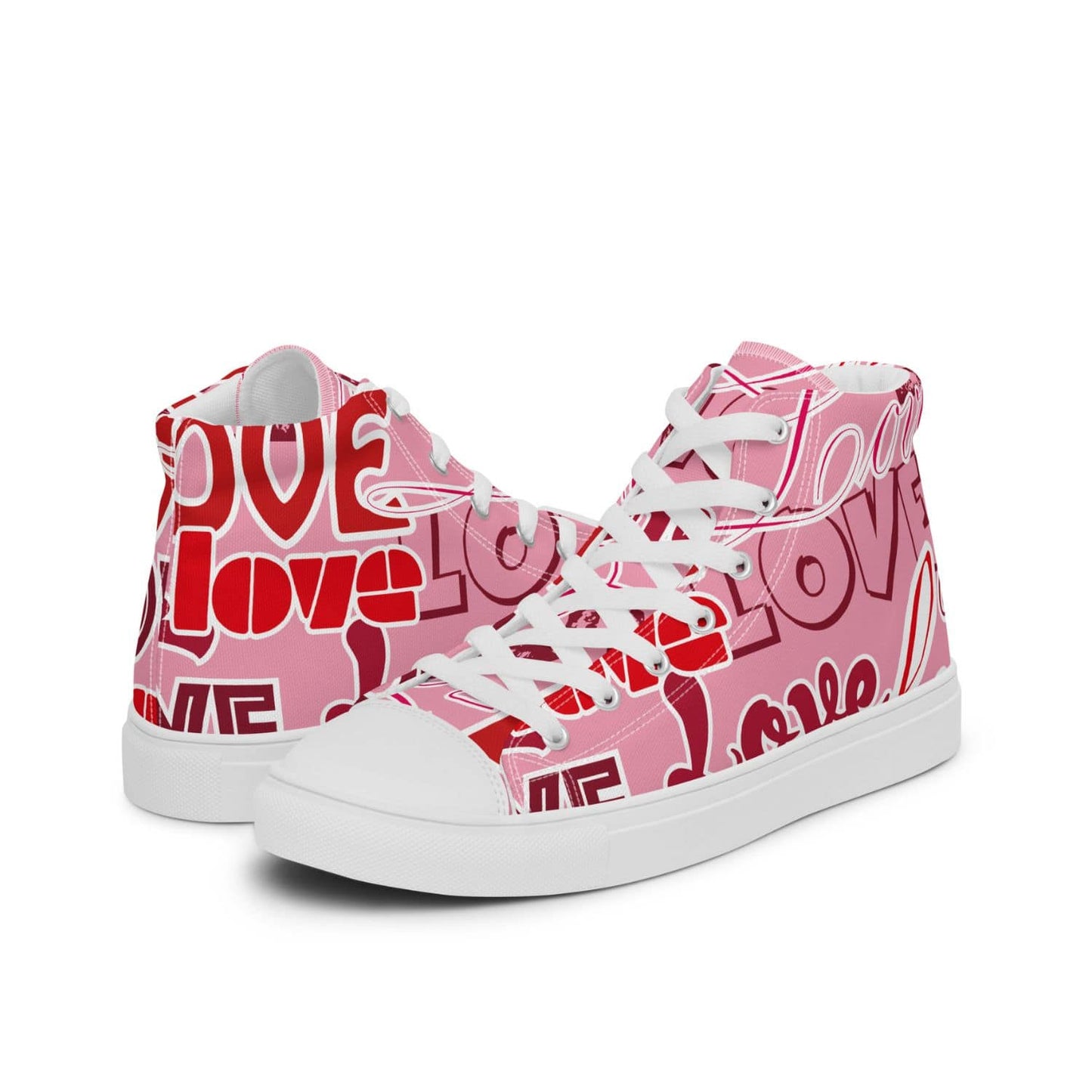 Damen High-Top Sneaker HB4030 weiss Pink Love
