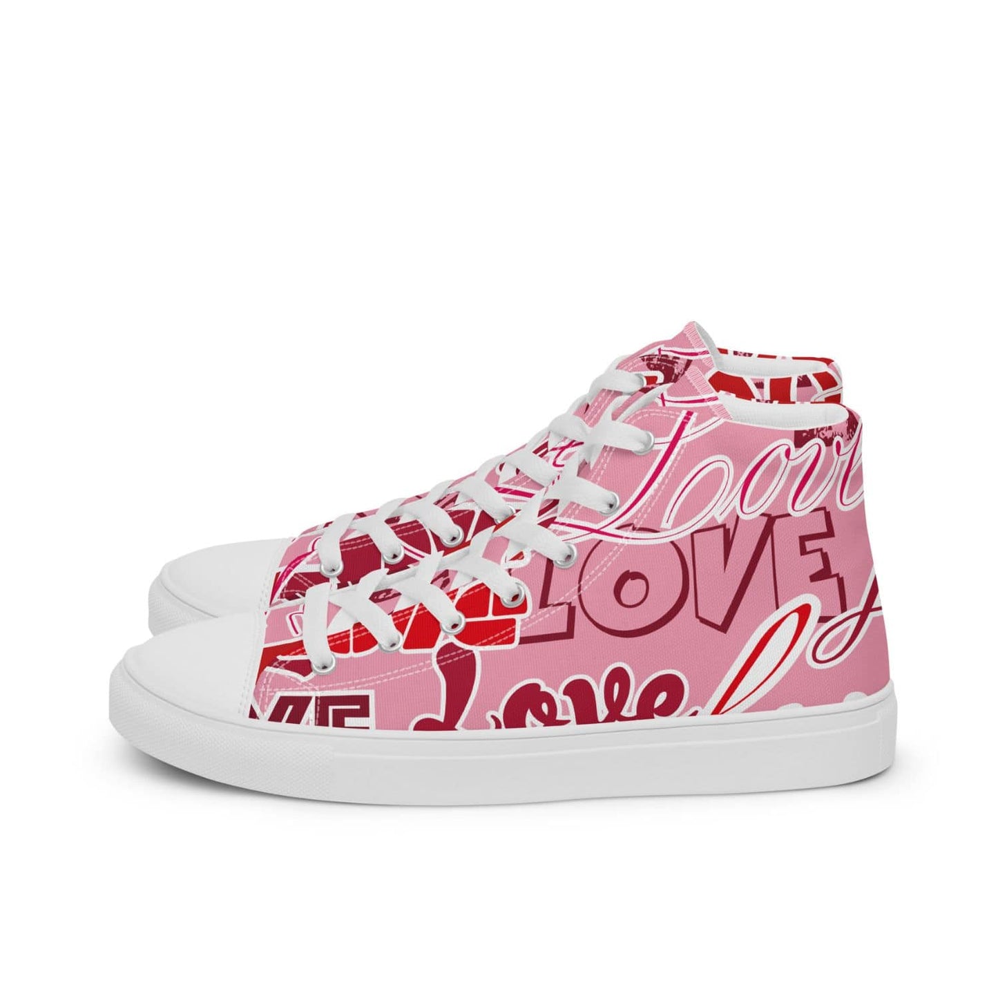 Damen High-Top Sneaker HB4030 weiss Pink Love