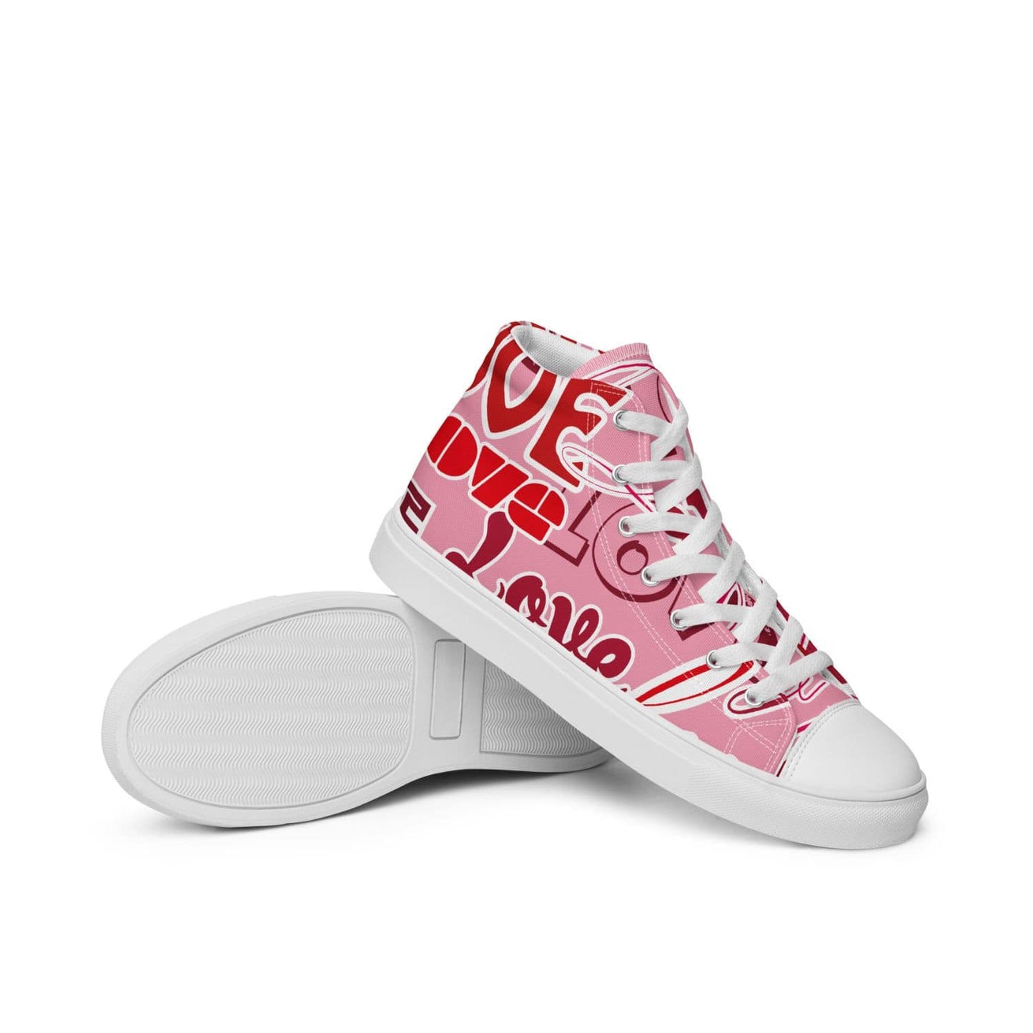 Damen High-Top Sneaker HB4030 weiss Pink Love