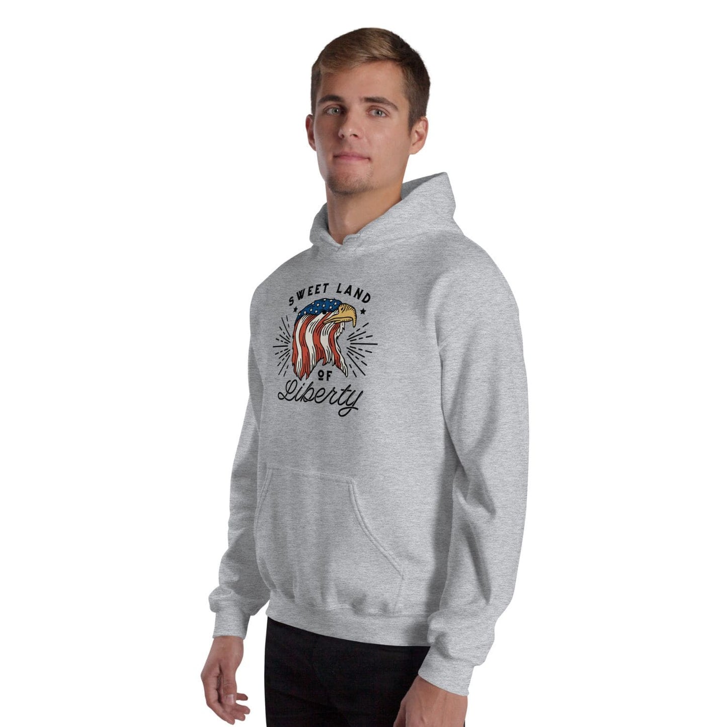 Gildan Classic Herren Hoodie HB7113 liberty sport grey