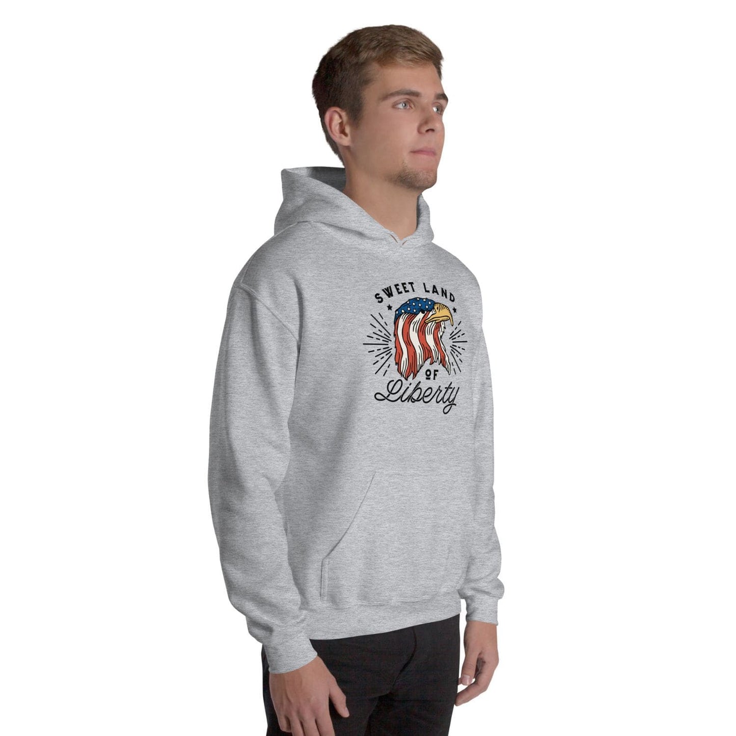 Gildan Classic Herren Hoodie HB7113 liberty sport grey