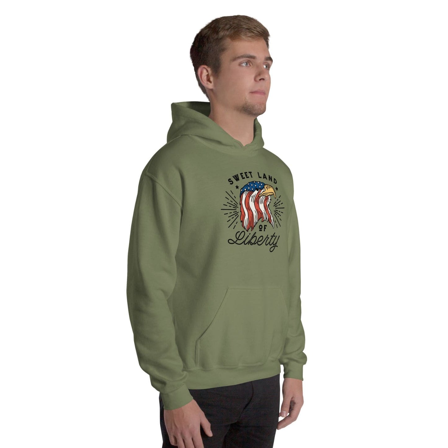 Gildan Classic Herren Hoodie PF7103 military green