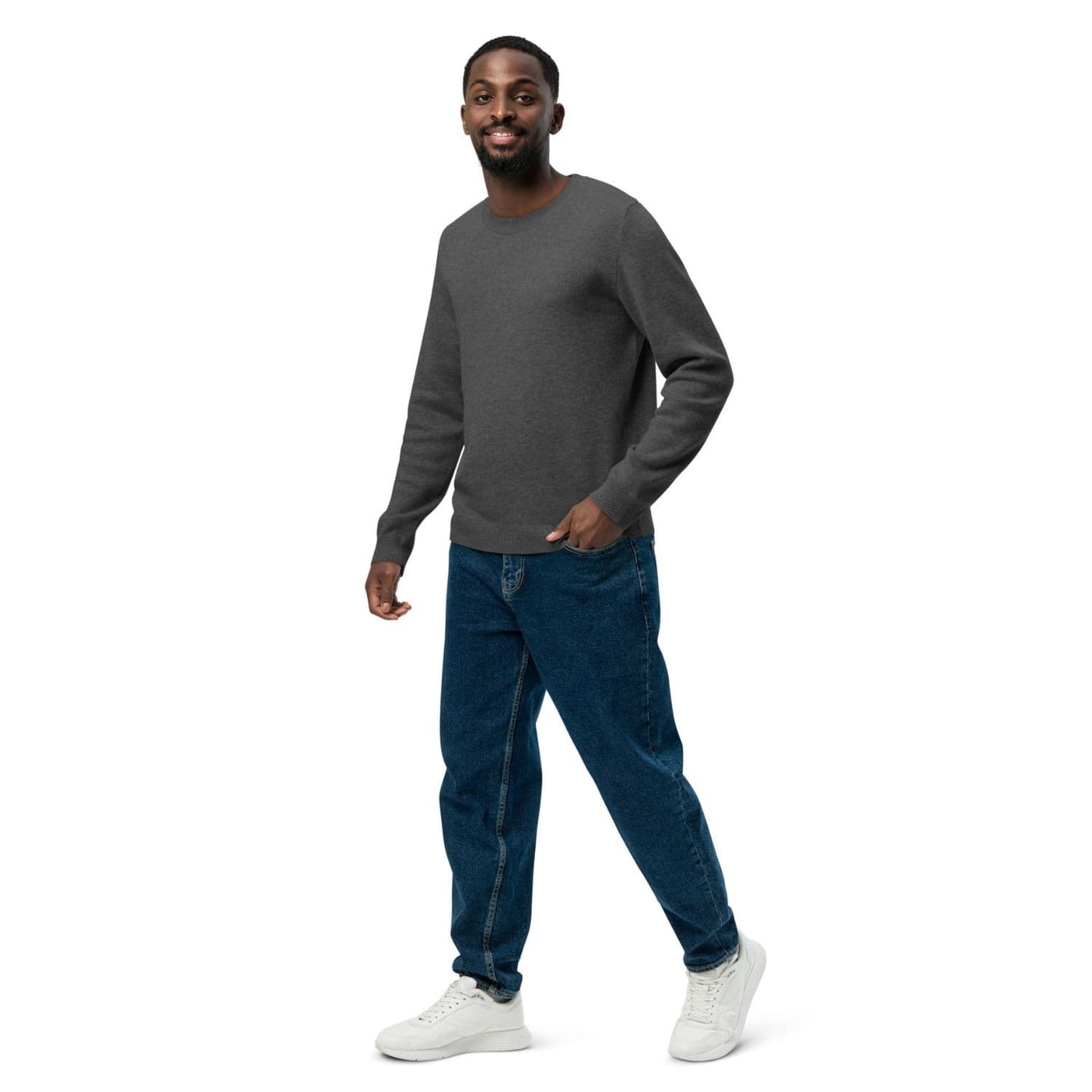 Herren Classic Strickpullover HB7106 dark grey