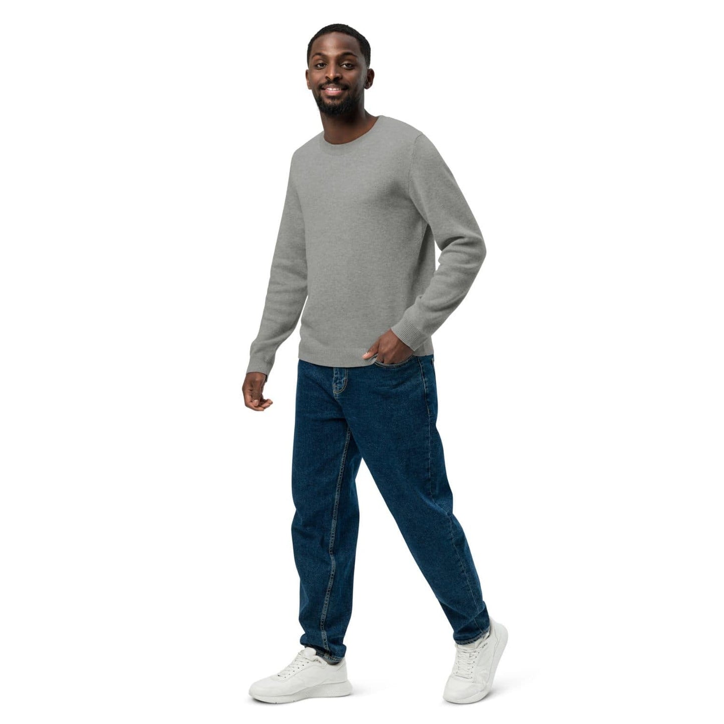 Herren Classic Strickpullover HB7107 grau