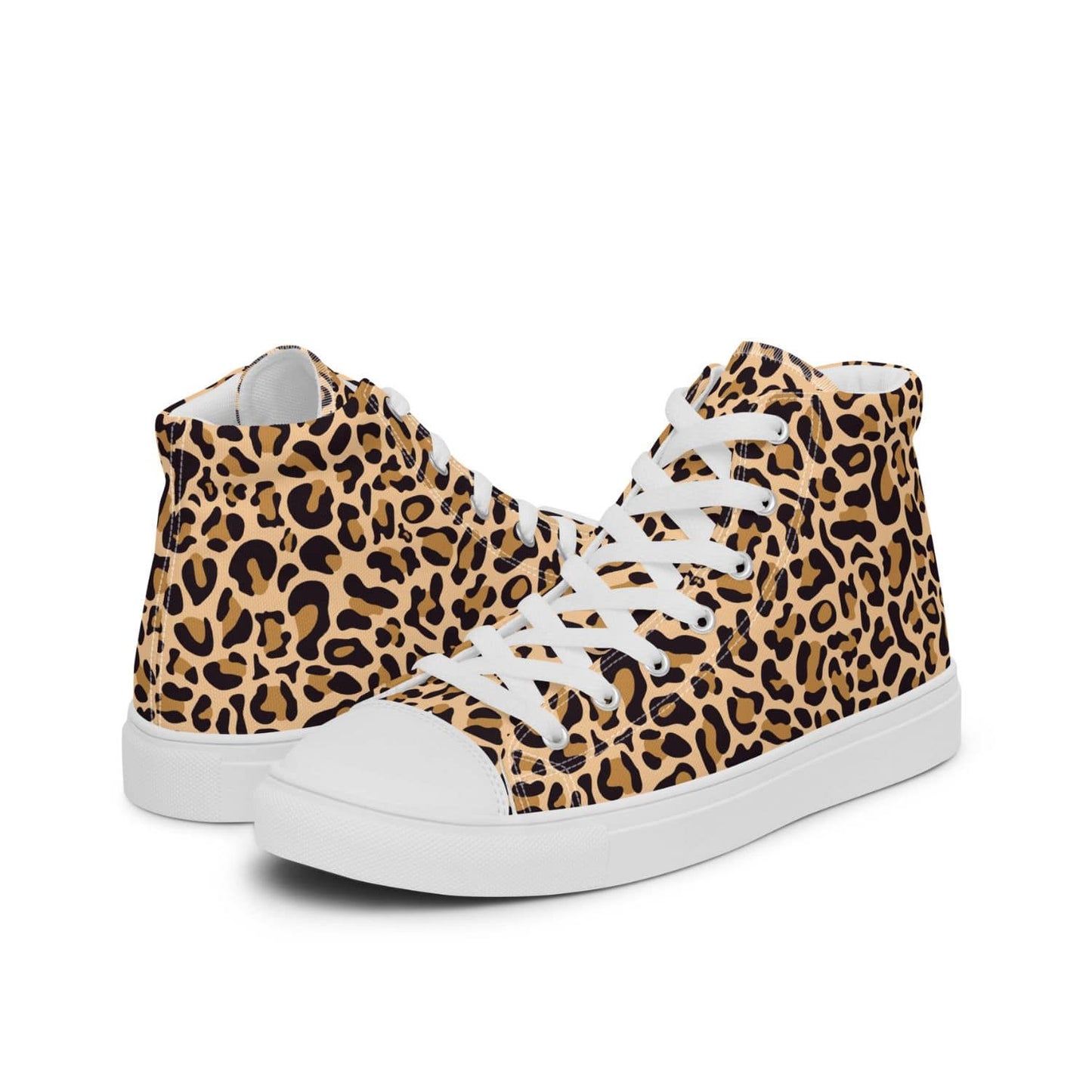 Herren High-Top Sneaker HB8018 weiss Leopard Print
