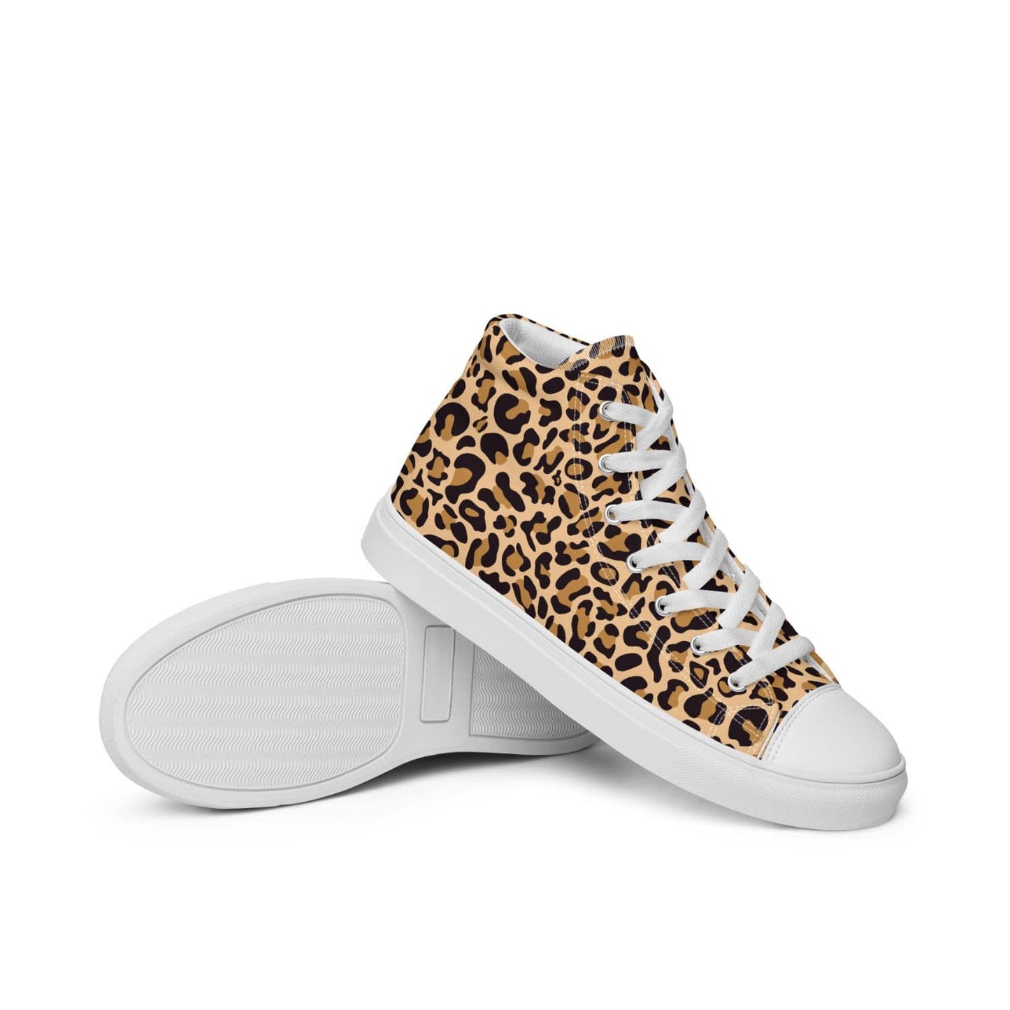 Herren High-Top Sneaker HB8018 weiss Leopard Print