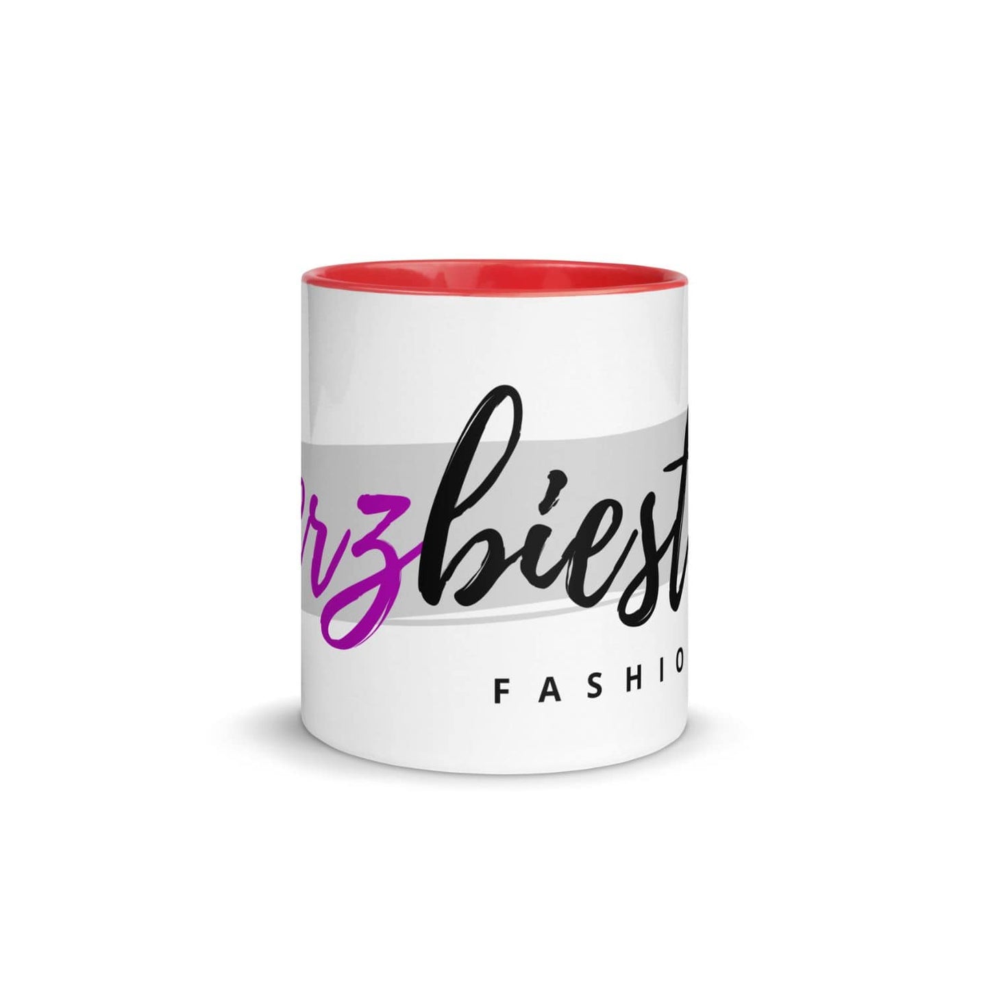Herzbiester Kaffeebecher HF1009 weiss rot