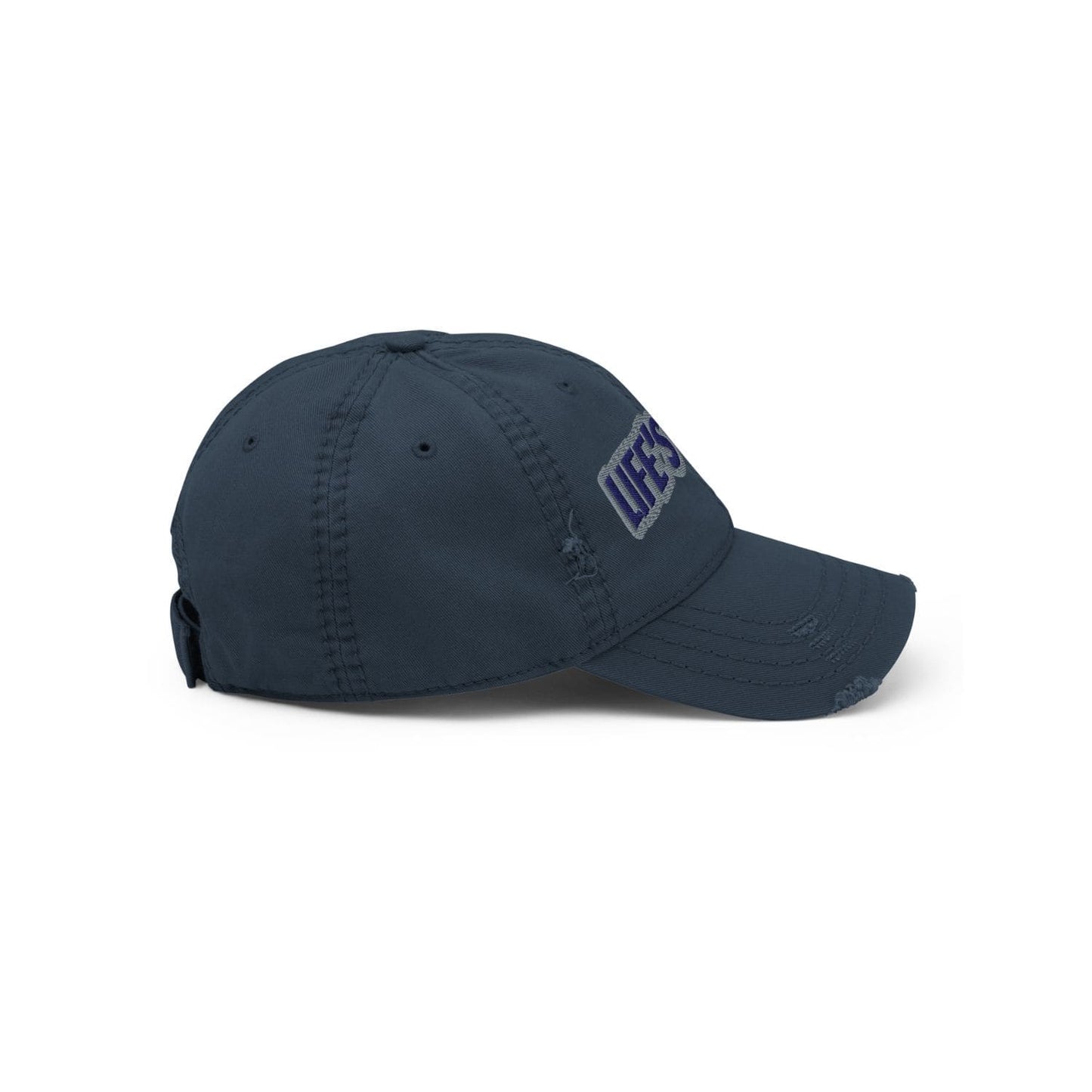 Otto Cap Destressed Dad-Hat HB1066 Life navy blue