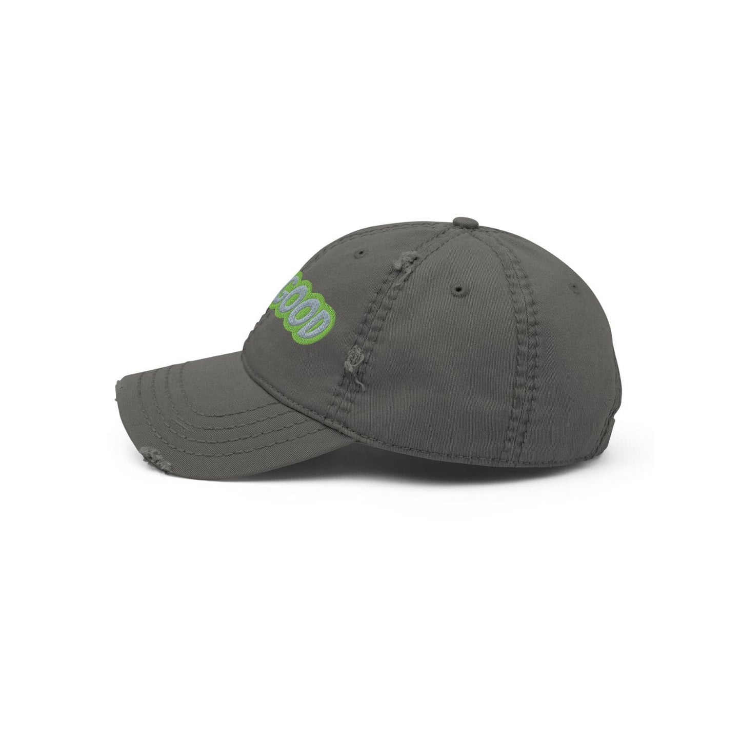 Otto Cap Destressed Dad-Hat HB1067 Life charcoal grey