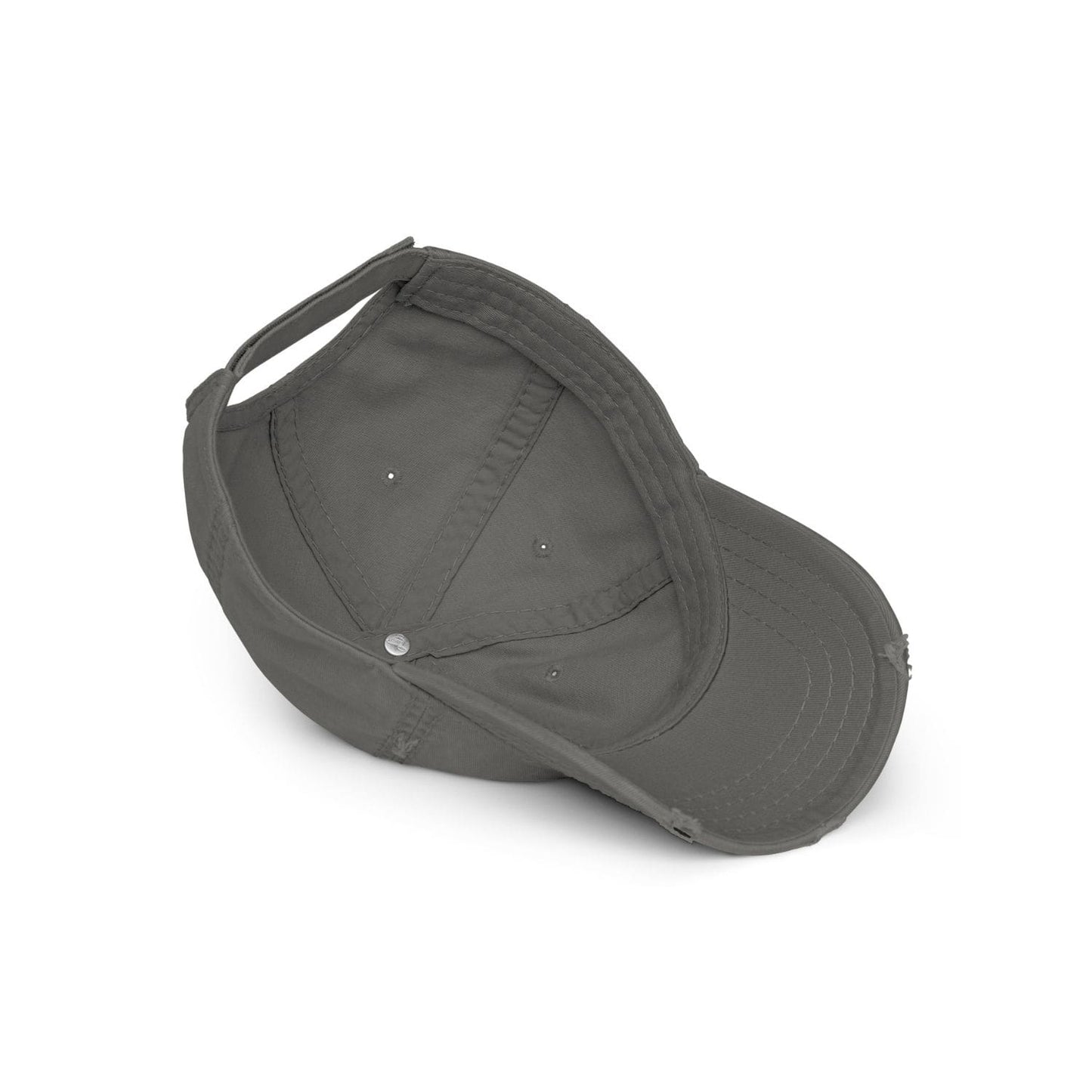 Otto Cap Destressed Dad-Hat HB1067 Life charcoal grey