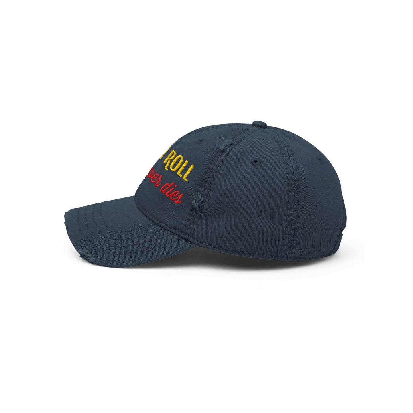 Otto Cap Destressed Dad-Hat HB1070 Rock'n Roll navy blue