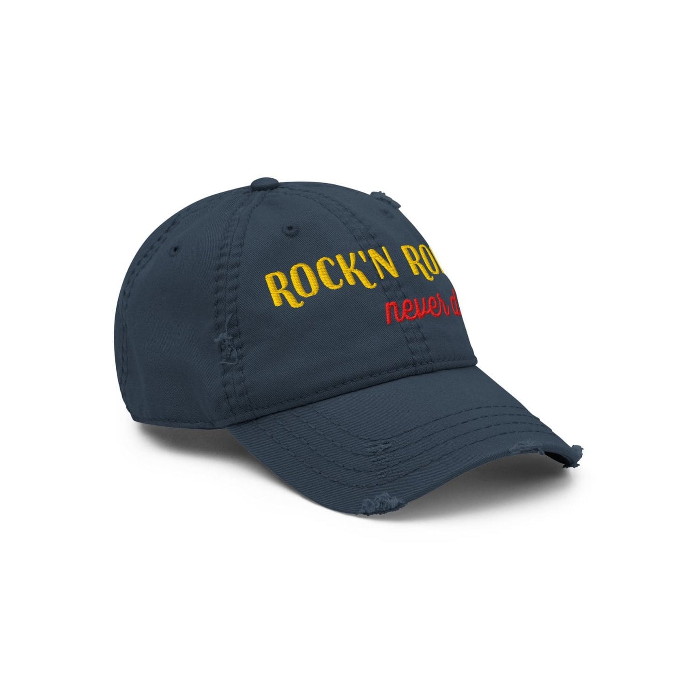 Otto Cap Destressed Dad-Hat HB1070 Rock'n Roll navy blue