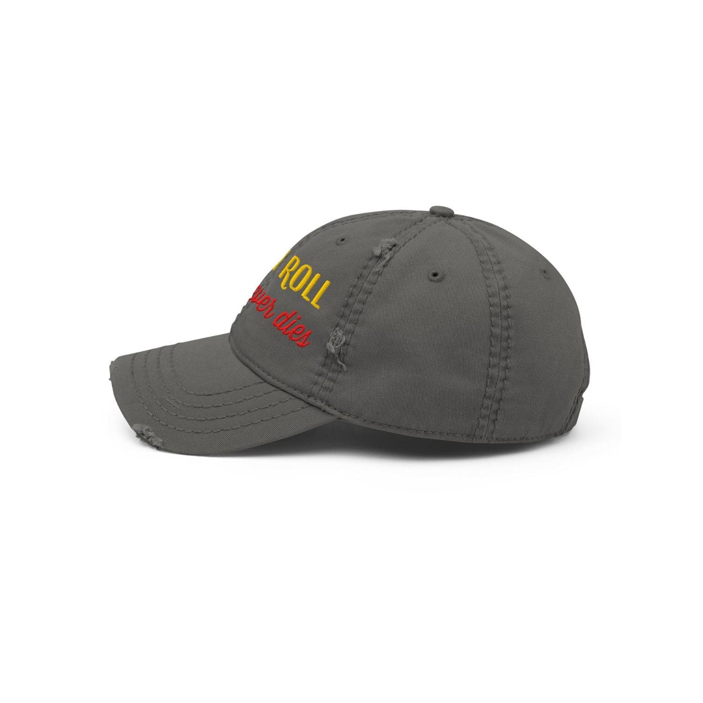Otto Cap Destressed Dad-Hat HB1071 Rock'n Roll charcoal grey