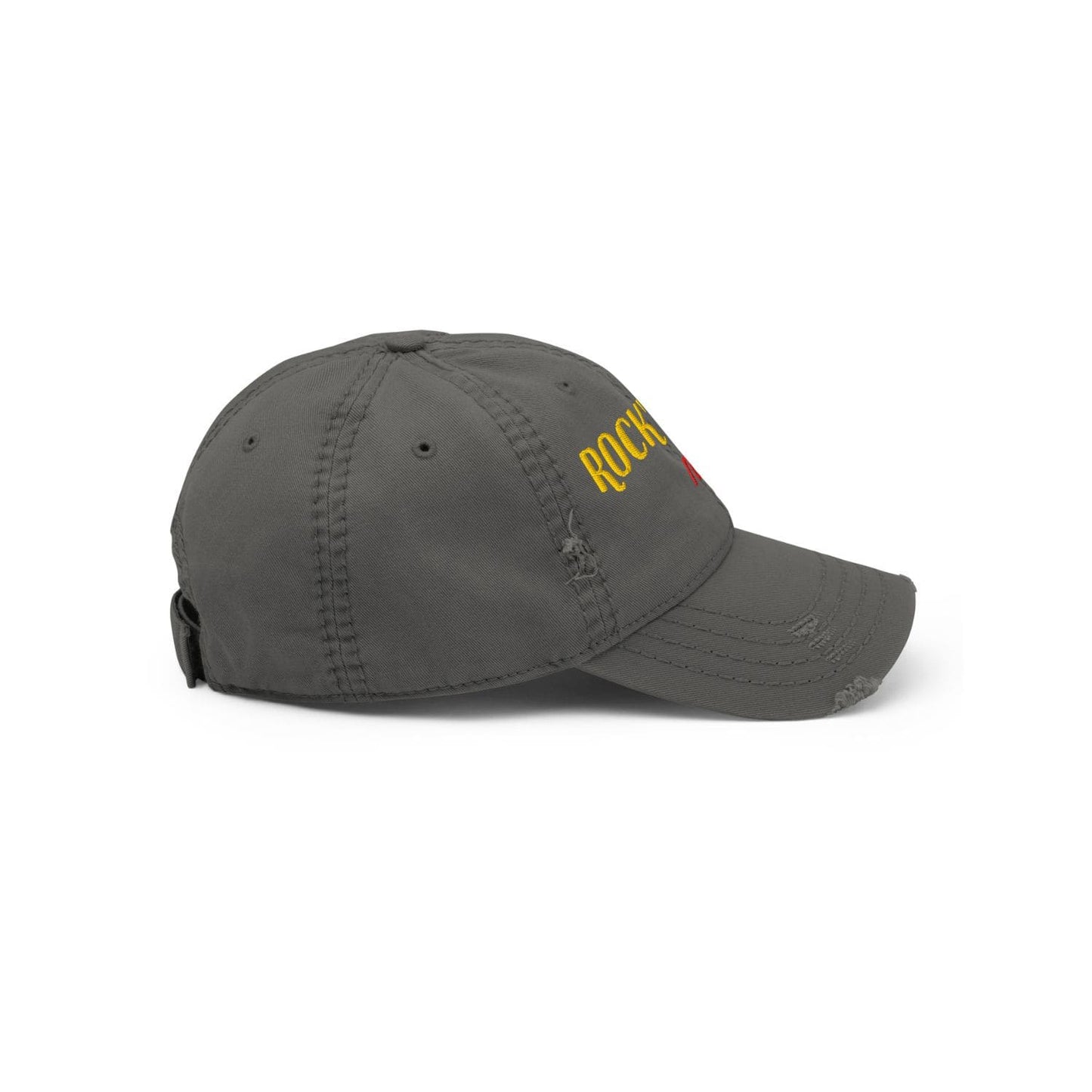 Otto Cap Destressed Dad-Hat HB1071 Rock'n Roll charcoal grey