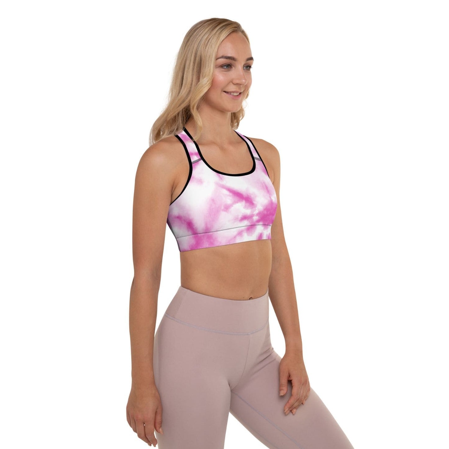 Padded Bustier Sport BH HB5038 black pink