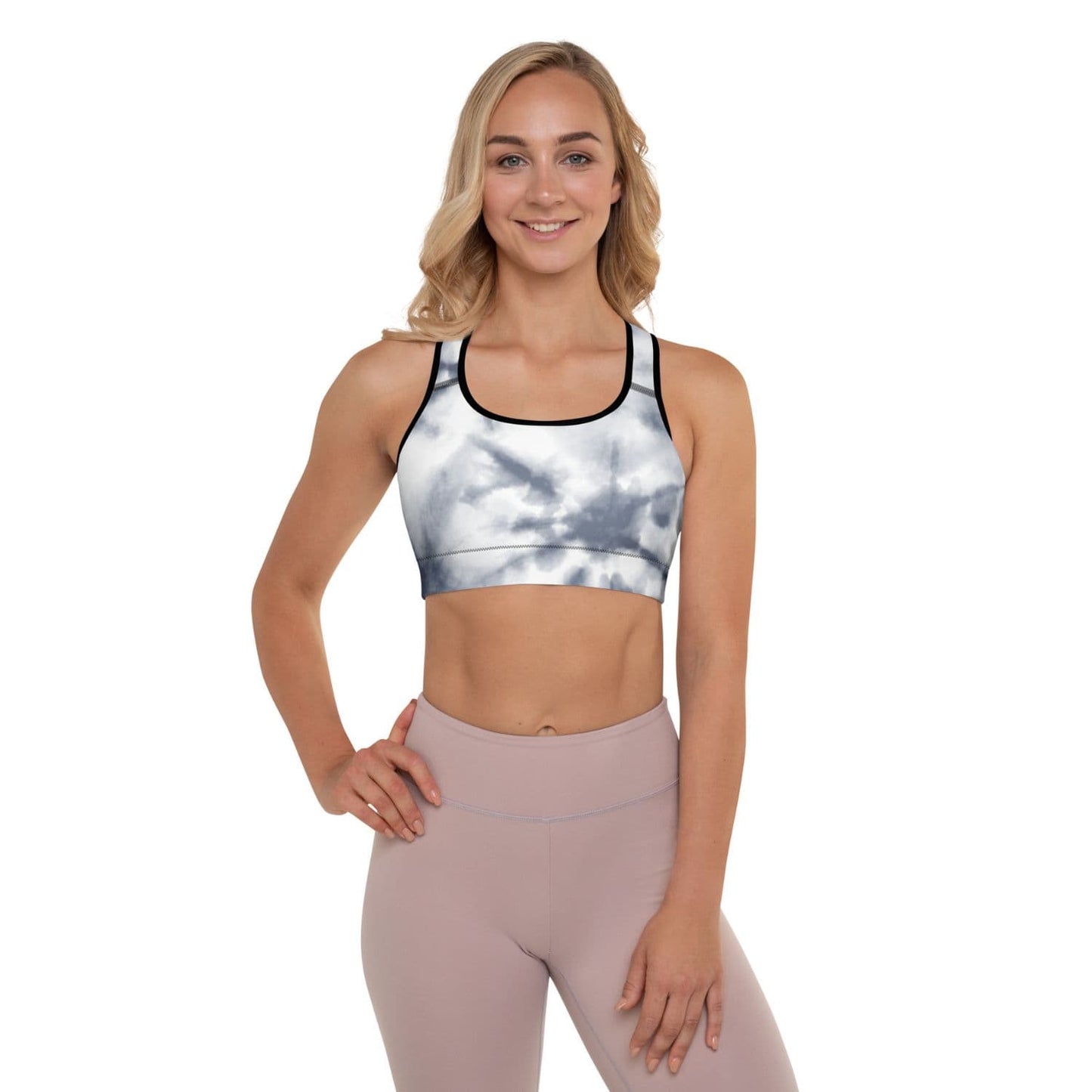 Padded Bustier Sport BH HB5039 black grey