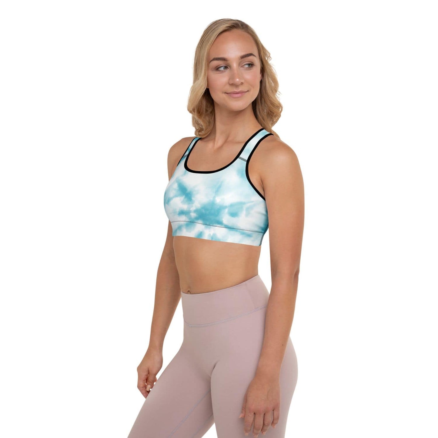Padded Bustier Sport BH HB5041 black blue