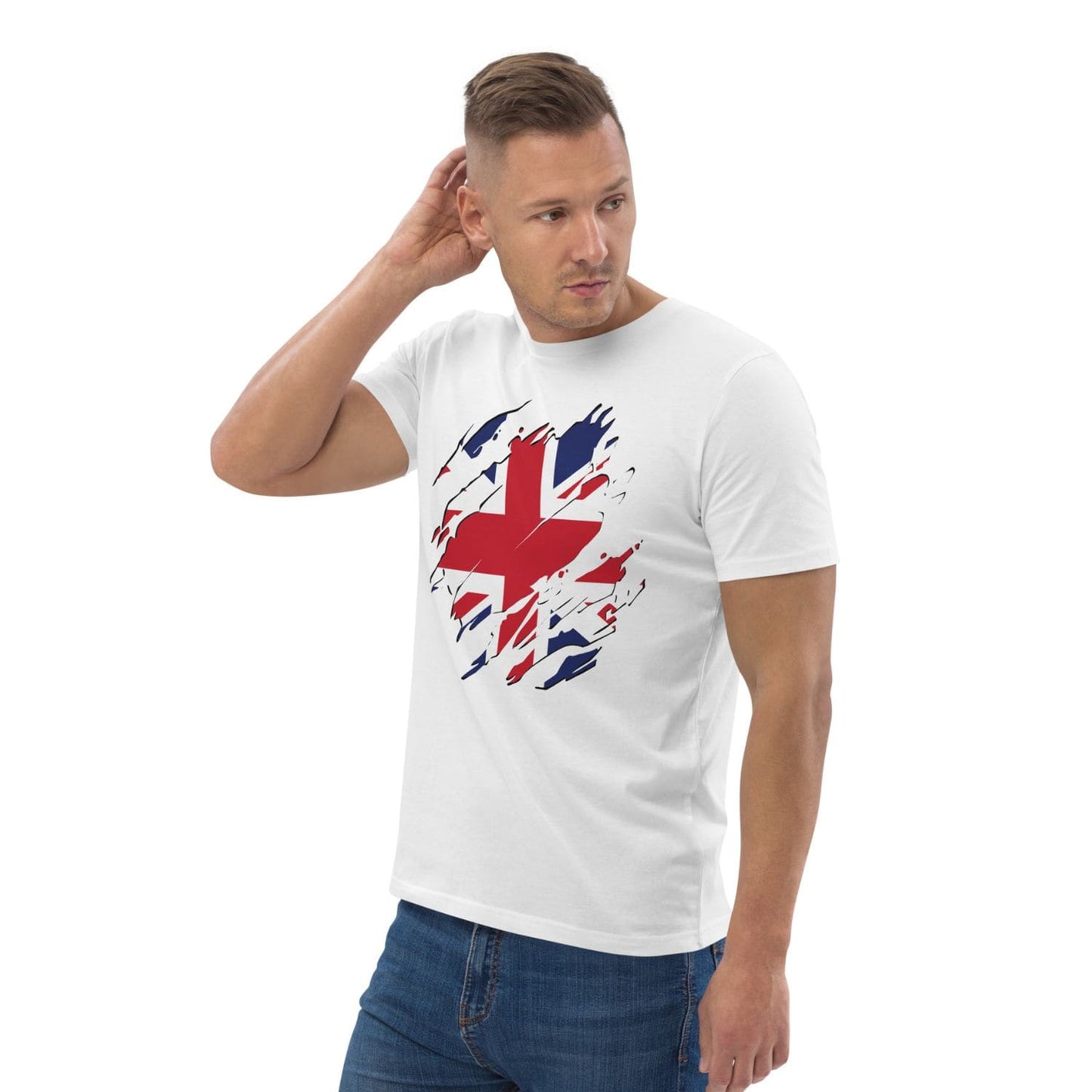 Stanley Classic Herren T-Shirt HB7080 Union Jack weiss