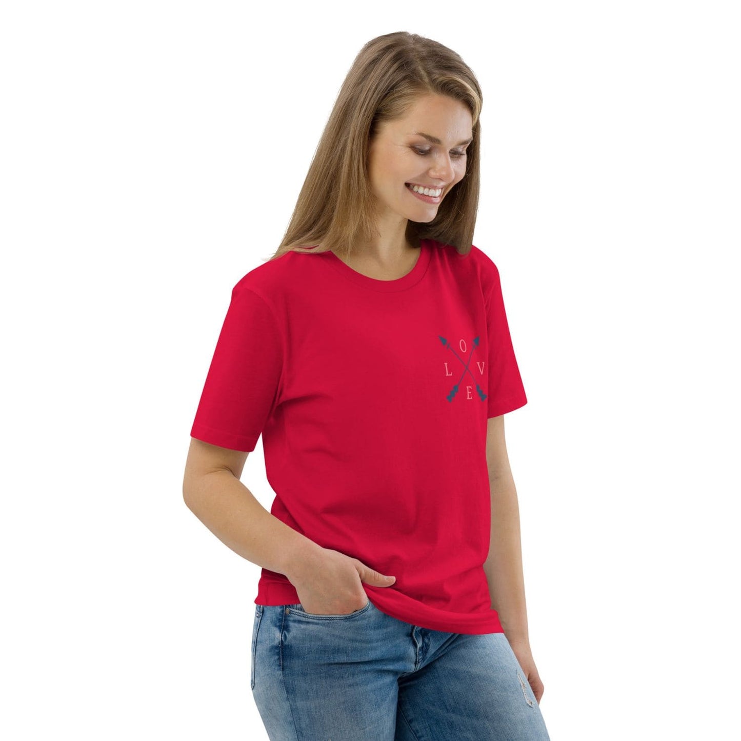 Stella Classic Damen T-Shirt Love HB3049 rot blau