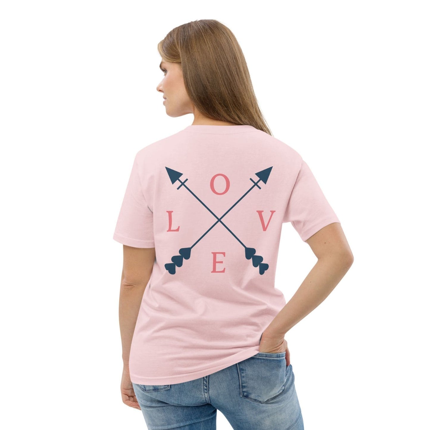 Stella Classic Damen T-Shirt Love HB3050 cotton pink blau
