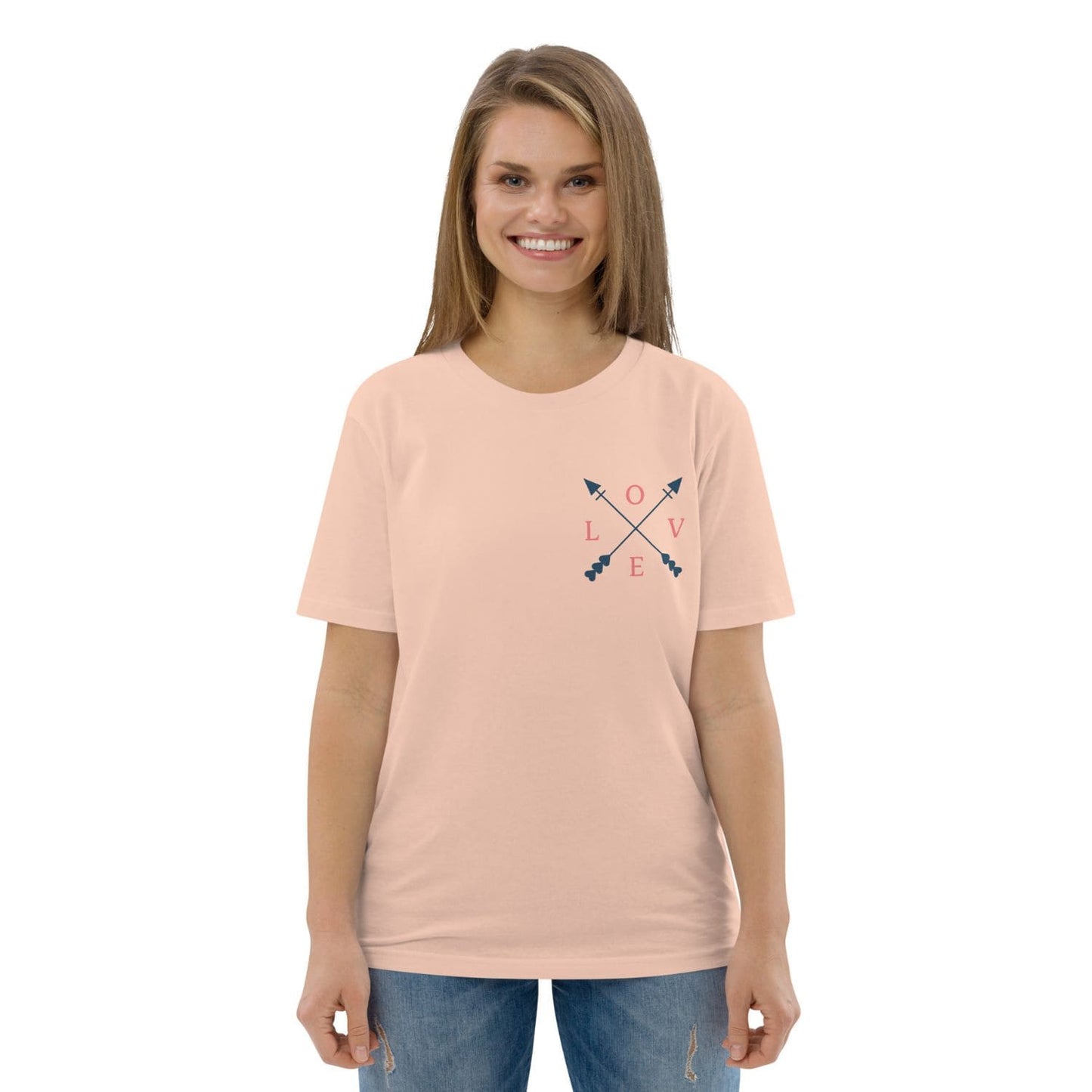 Stella Classic Damen T-Shirt Love HB3051 fraiche peche blau