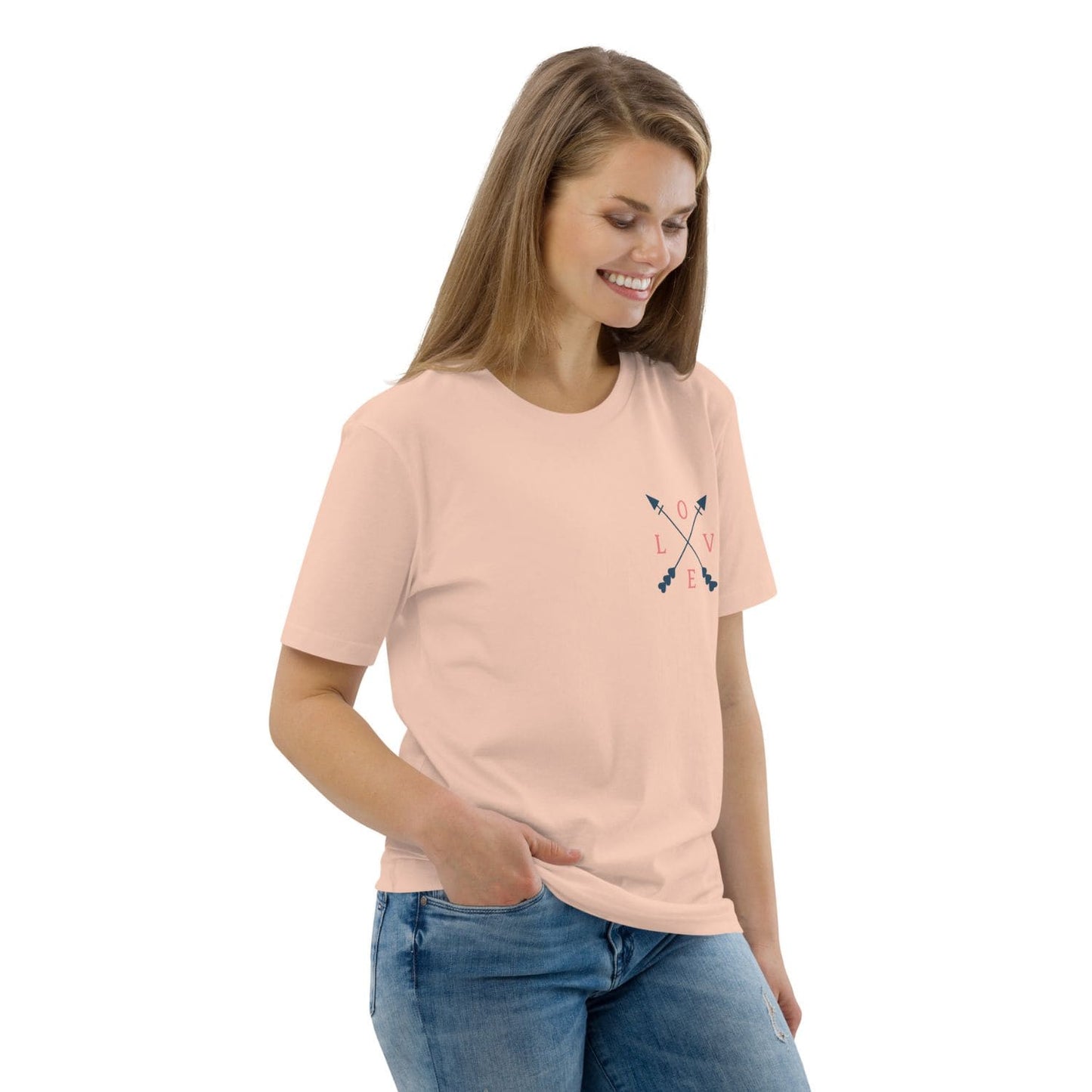 Stella Classic Damen T-Shirt Love HB3051 fraiche peche blau